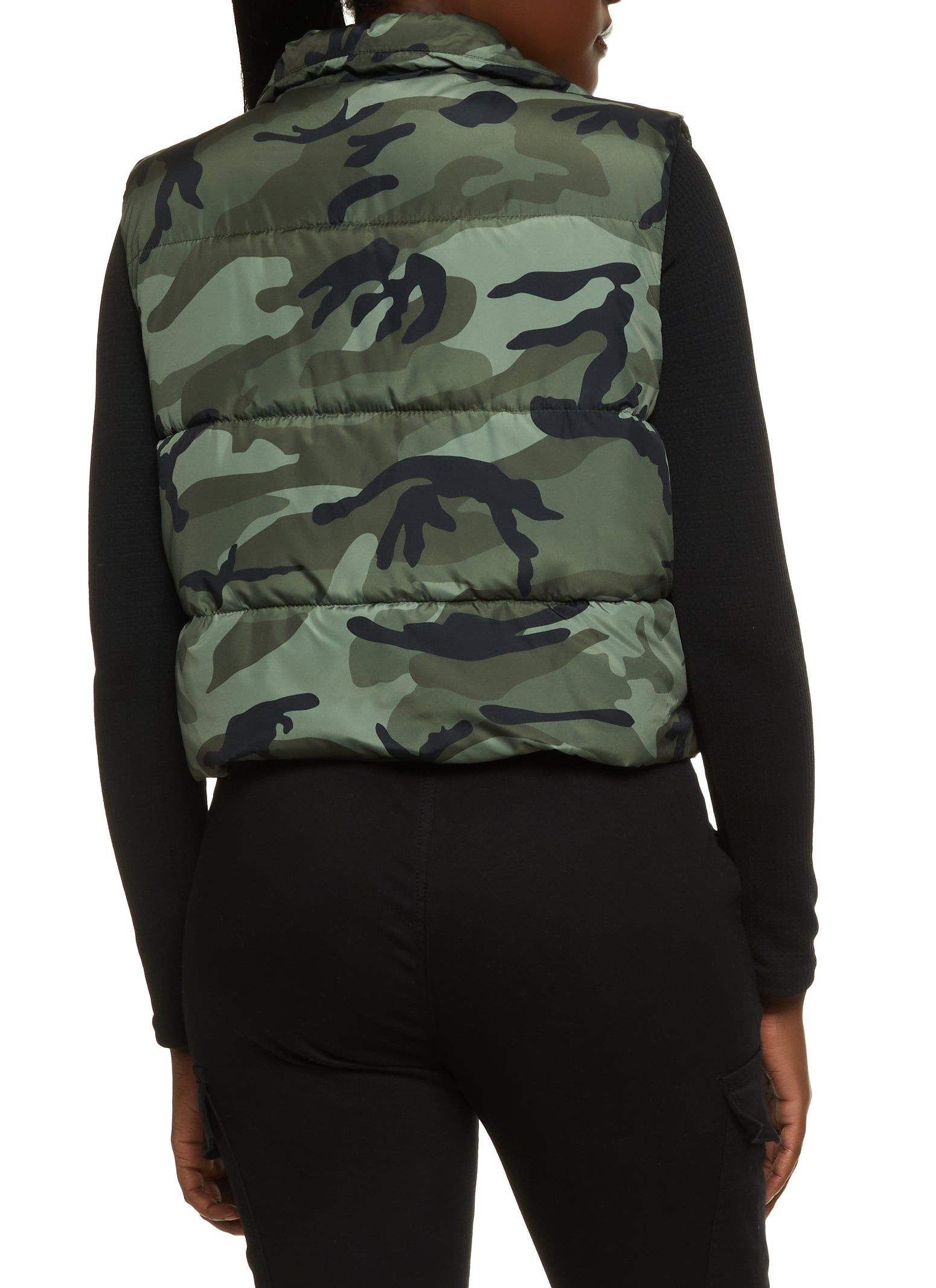 Nylon Camouflage Puffer Vest sold by Rainbow product image thumbnail 5