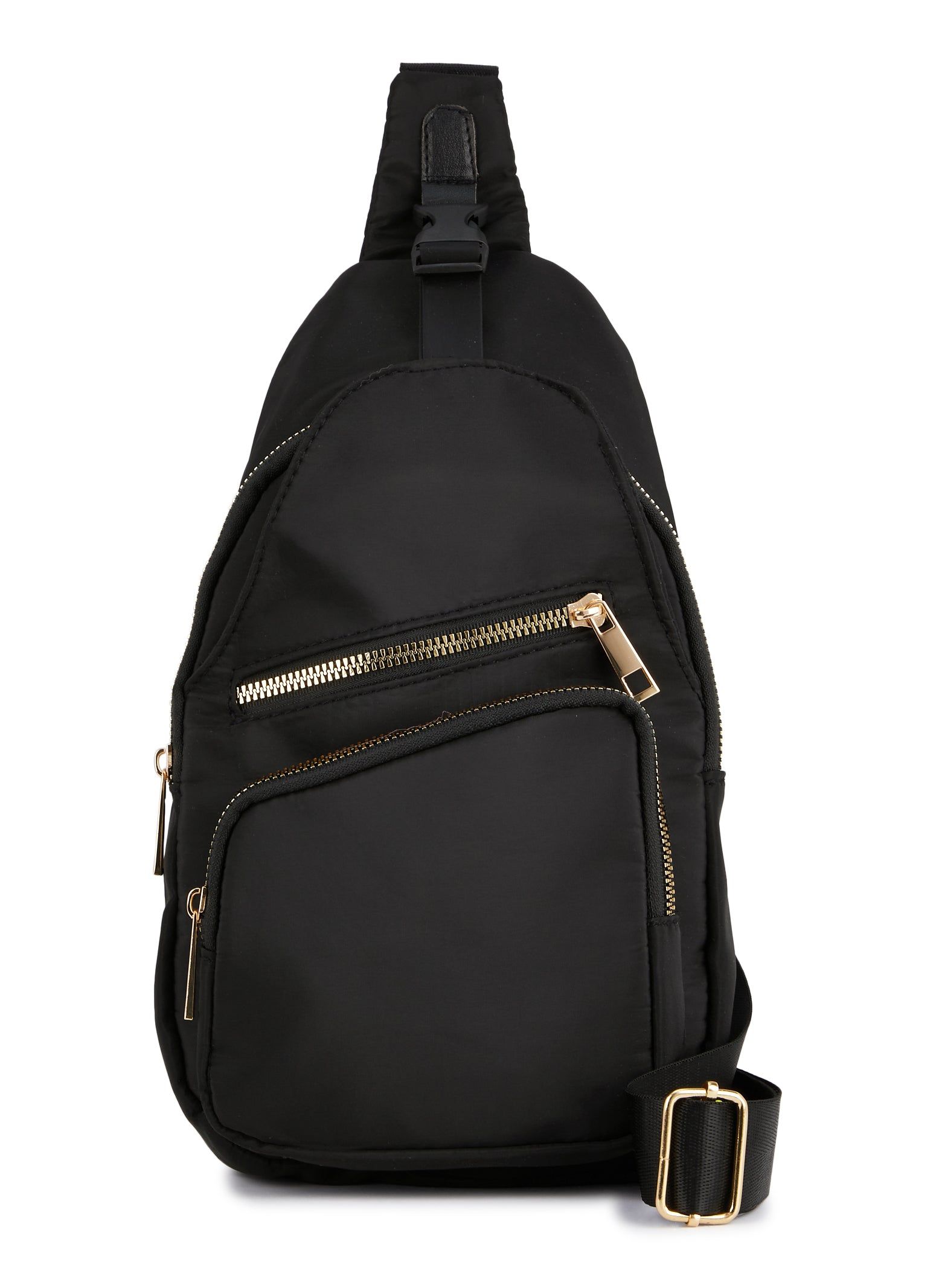 Nylon Zipper Pocket Sling Backpack sold by Rainbow product image thumbnail 2