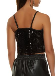 Sequin Cropped Cami sold by Rainbow