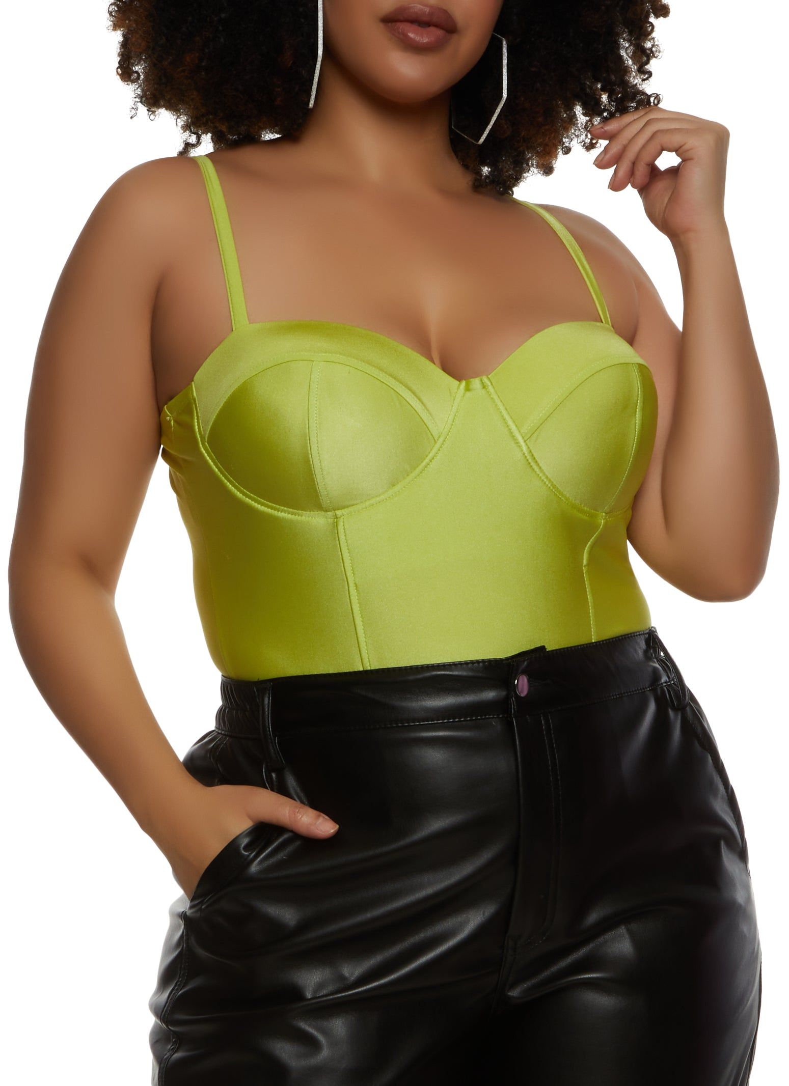 Plus Size Bustier Bodysuit sold by Rainbow product image thumbnail 2