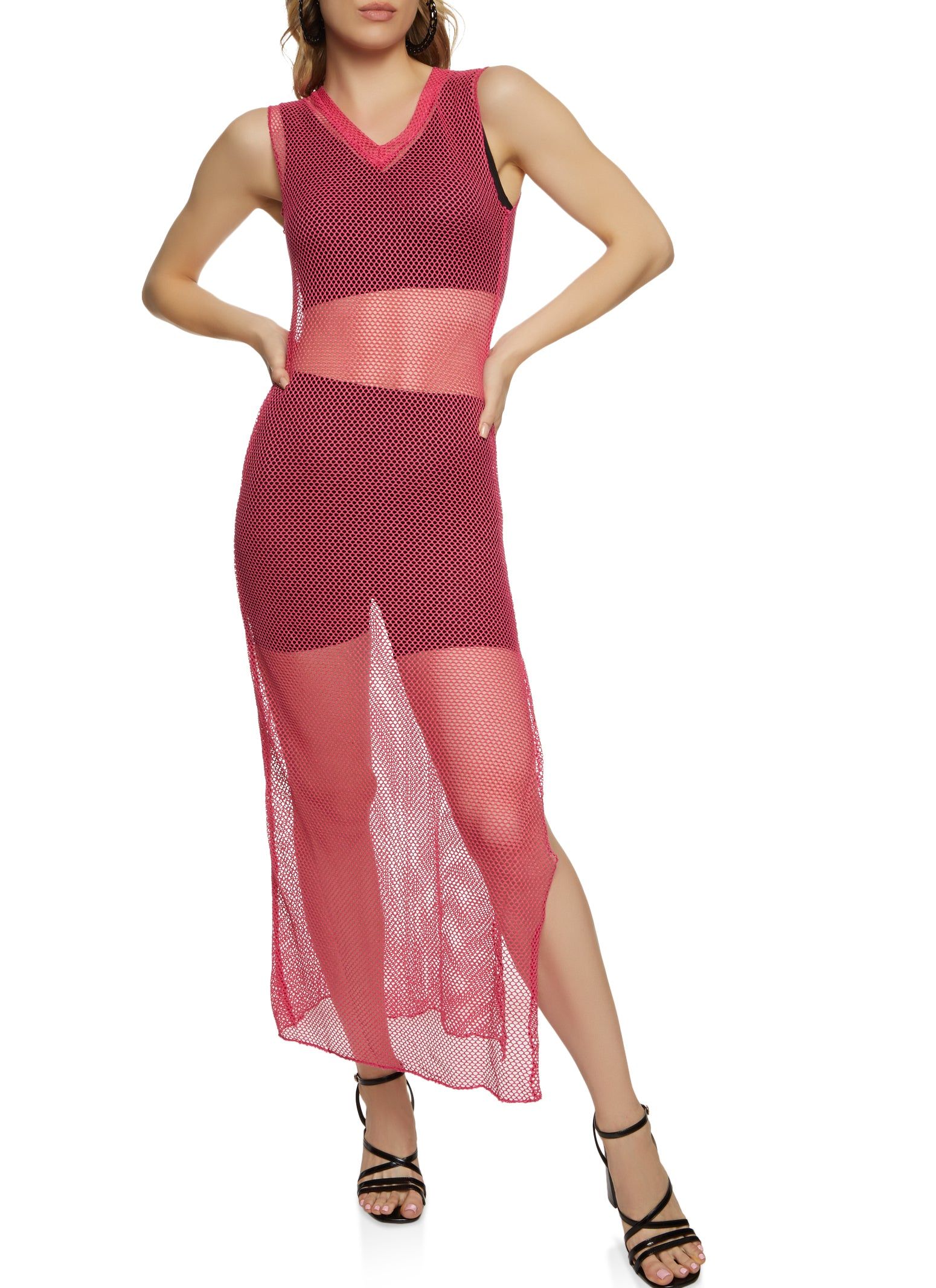 Fishnet Tank Dress sold by Rainbow