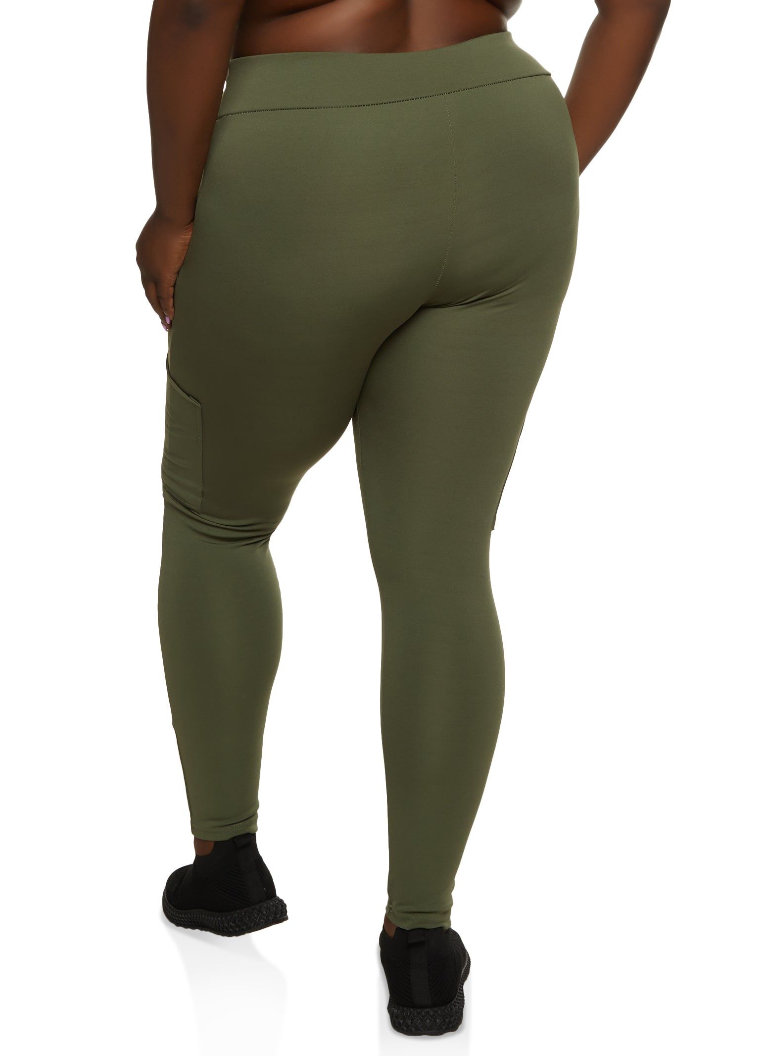 Plus Size Pocket Detail High Waist Leggings sold by Rainbow product image thumbnail 2