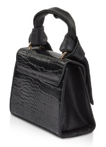 Faux Croc Convertible Top Handle Crossbody Bag sold by Rainbow