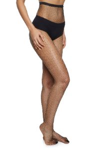 Patterned Detail Fishnet Tights sold by Rainbow