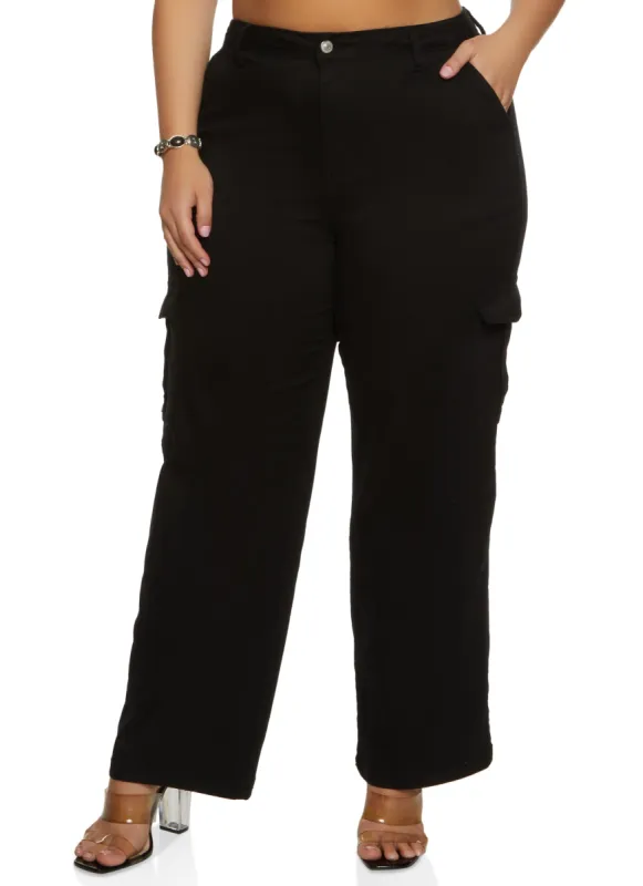 Plus Size WAX Twill Cargo Pants sold by Rainbow