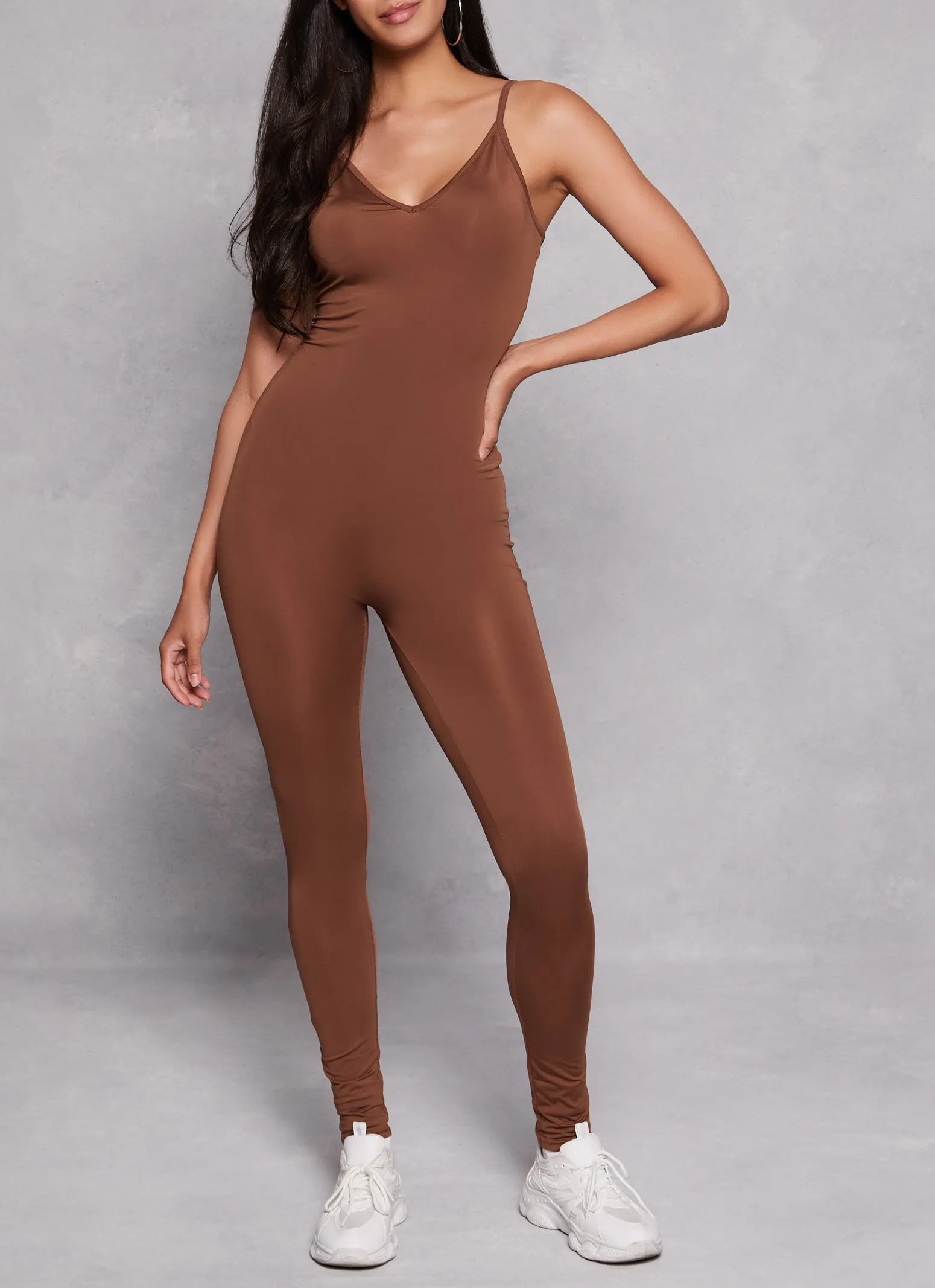 Seamless V Neck Cami Jumpsuit sold by Rainbow product image thumbnail 2