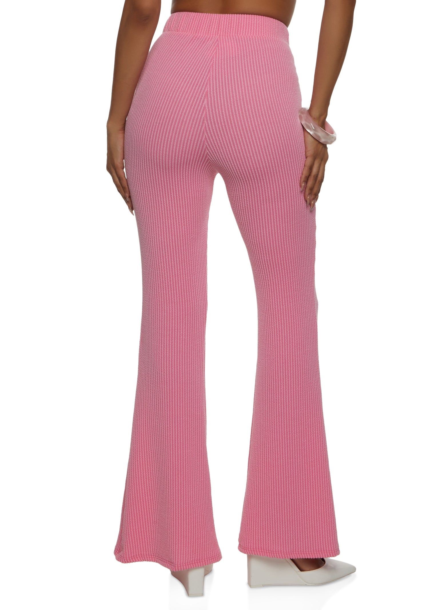 Ribbed High Waisted Flare Pants sold by Rainbow product image thumbnail 2