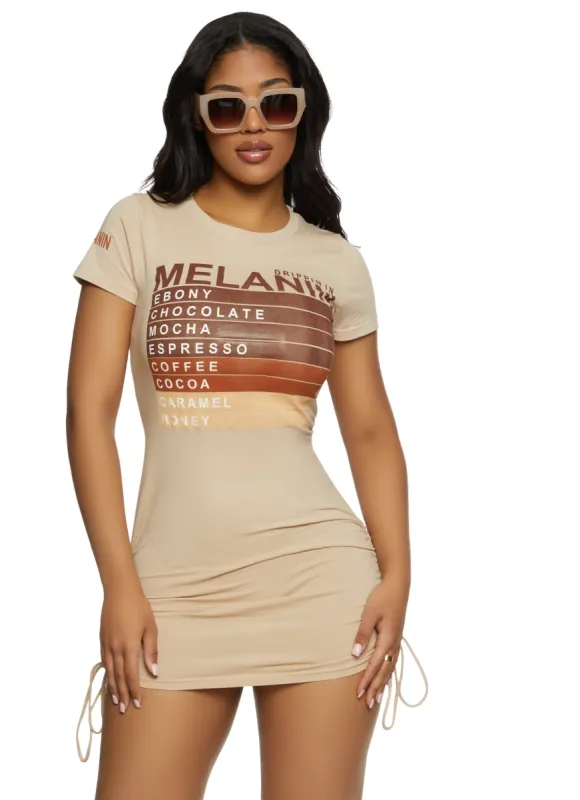 Drippin In Melanin Graphic T Shirt Dress sold by Rainbow