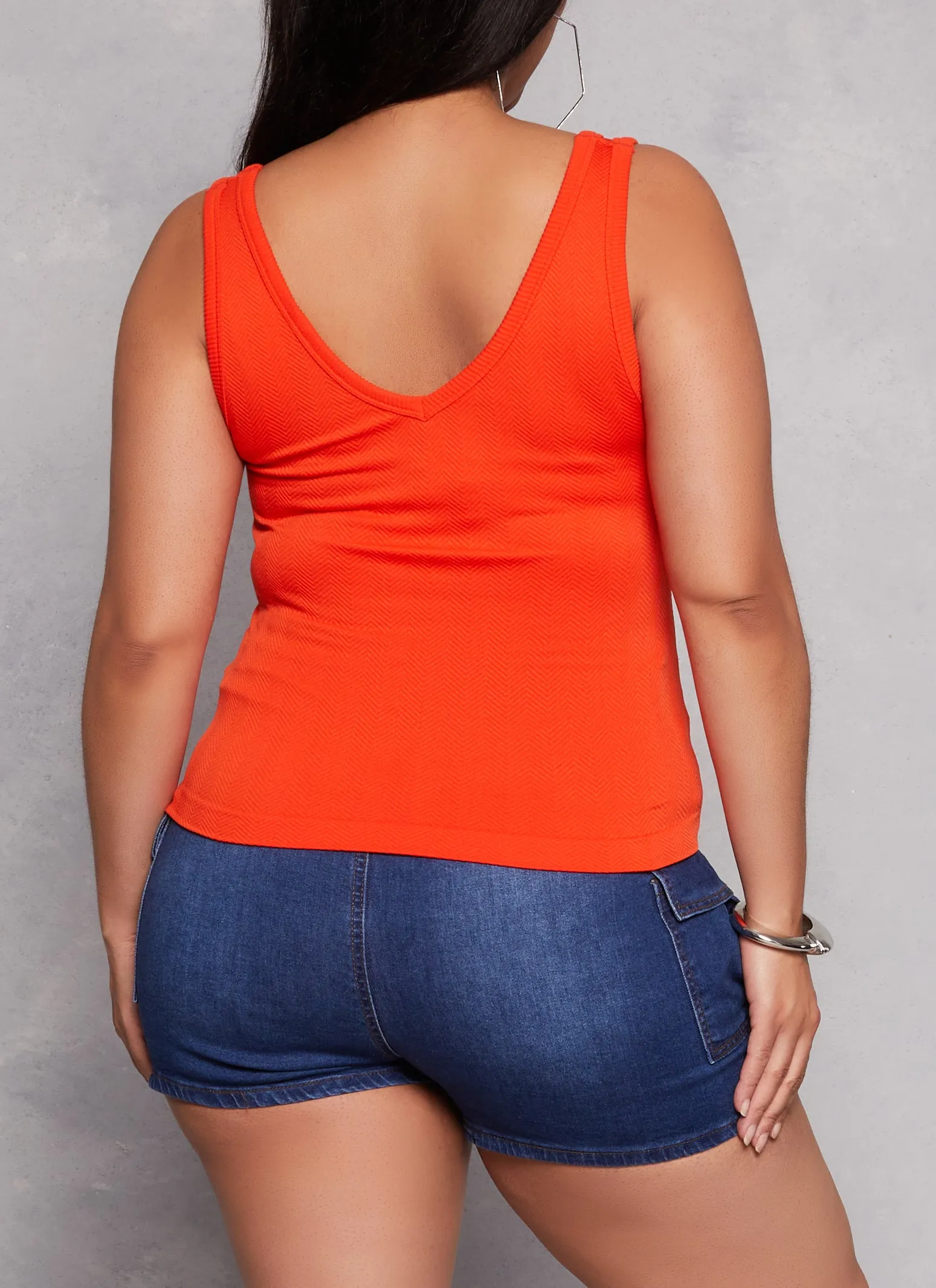 Plus Size Scoop Back Tank Top sold by Rainbow product image thumbnail 3