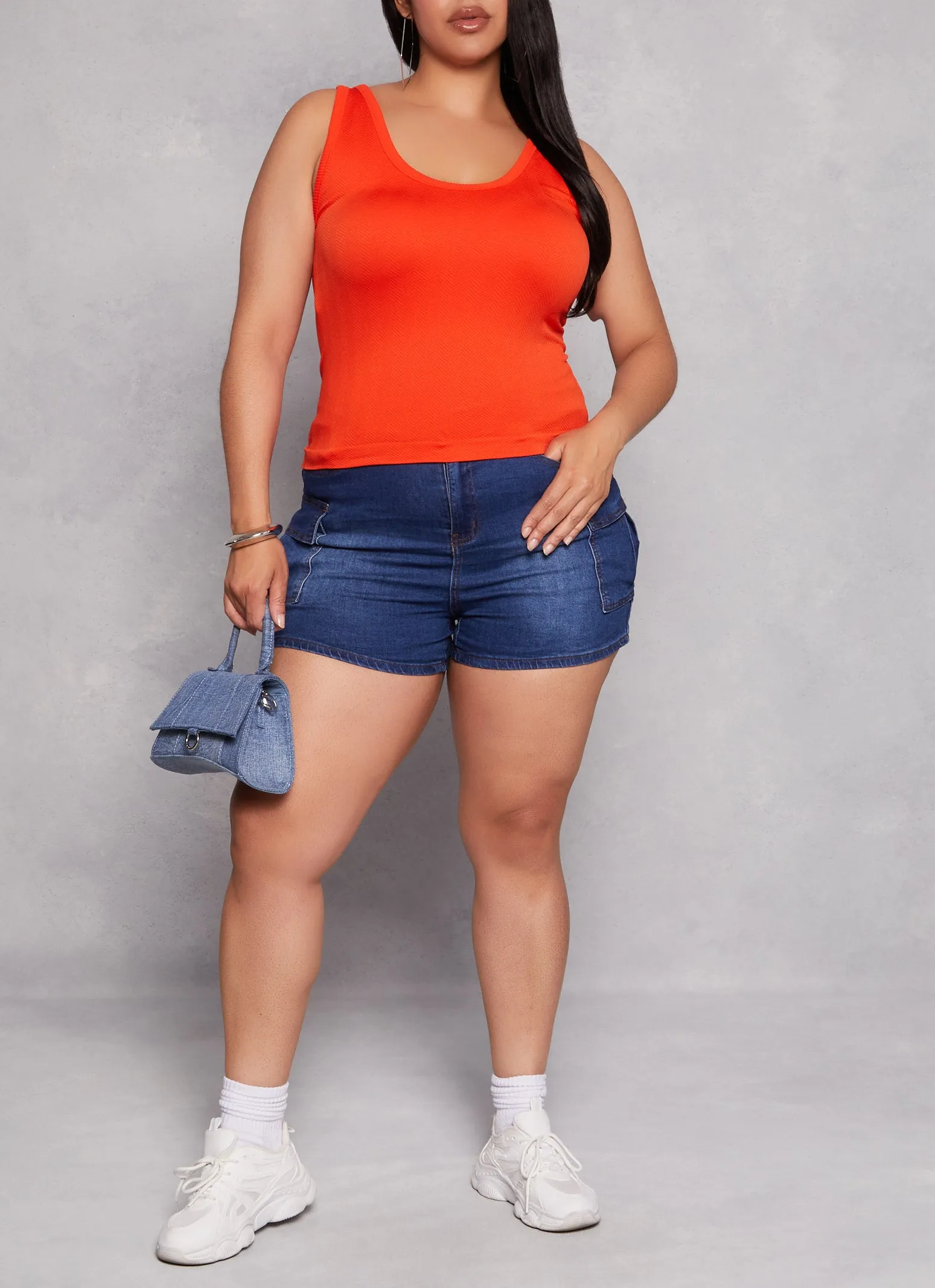 Plus Size Scoop Back Tank Top sold by Rainbow product image thumbnail 2