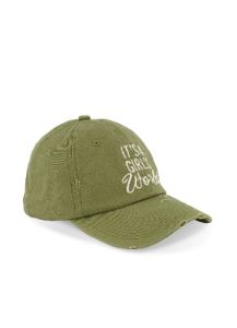 Distressed Embroidered Graphic Baseball Hat sold by Rainbow