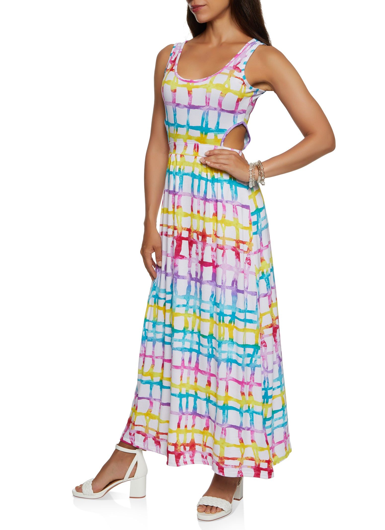 Rainbow Printed Cut Out Maxi Dress sold by Rainbow product image thumbnail 2