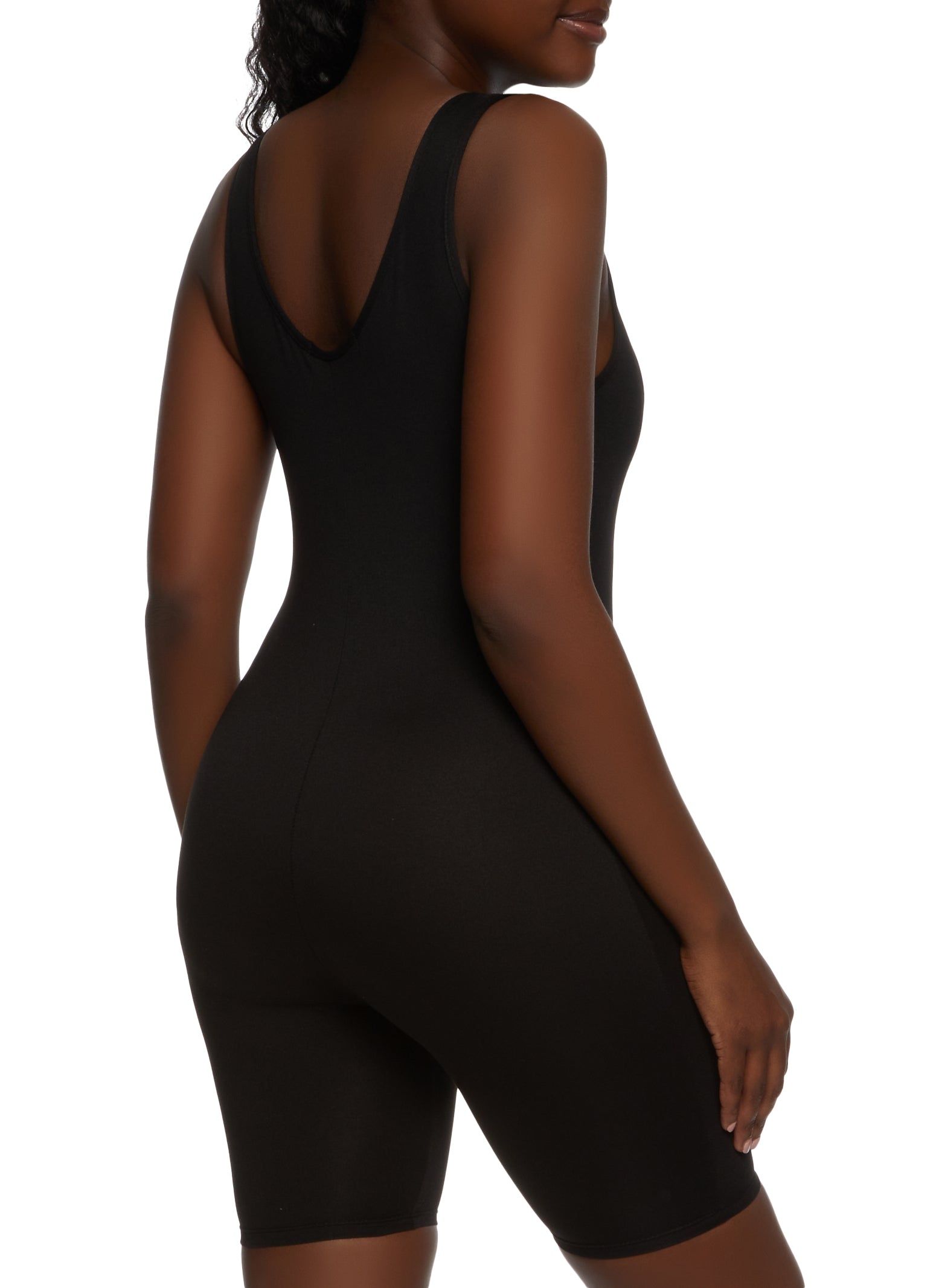 Solid Scoop Neck Tank Romper sold by Rainbow product image thumbnail 2