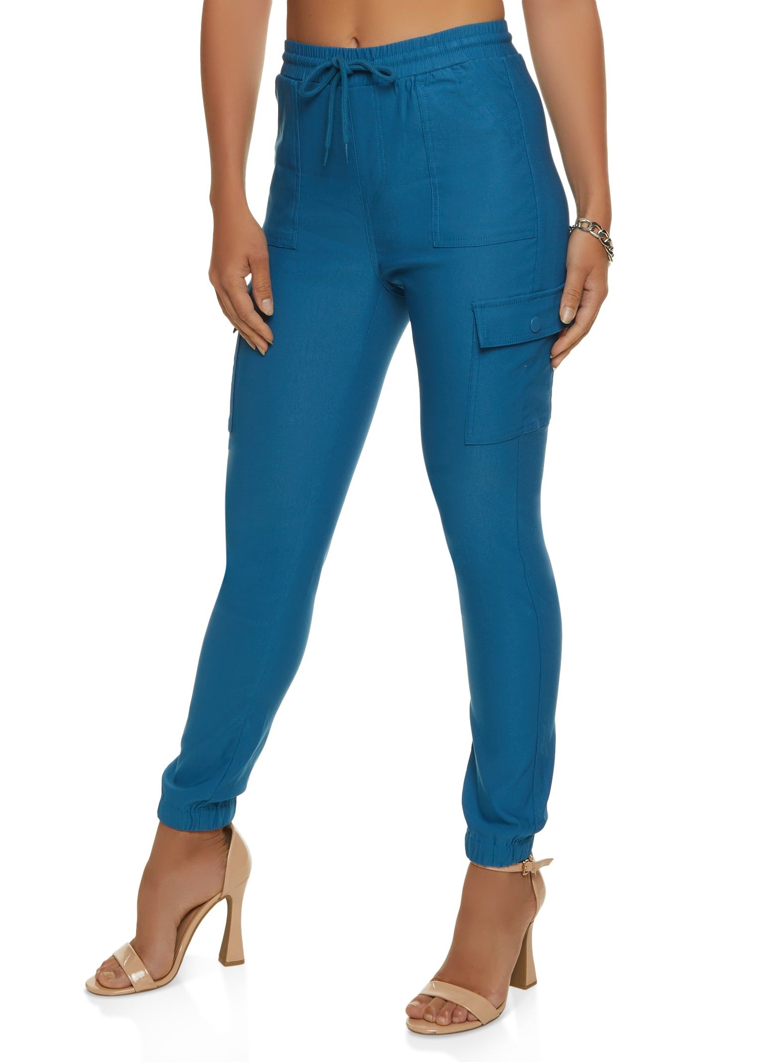 Hyperstretch Drawstring Cargo Joggers sold by Rainbow