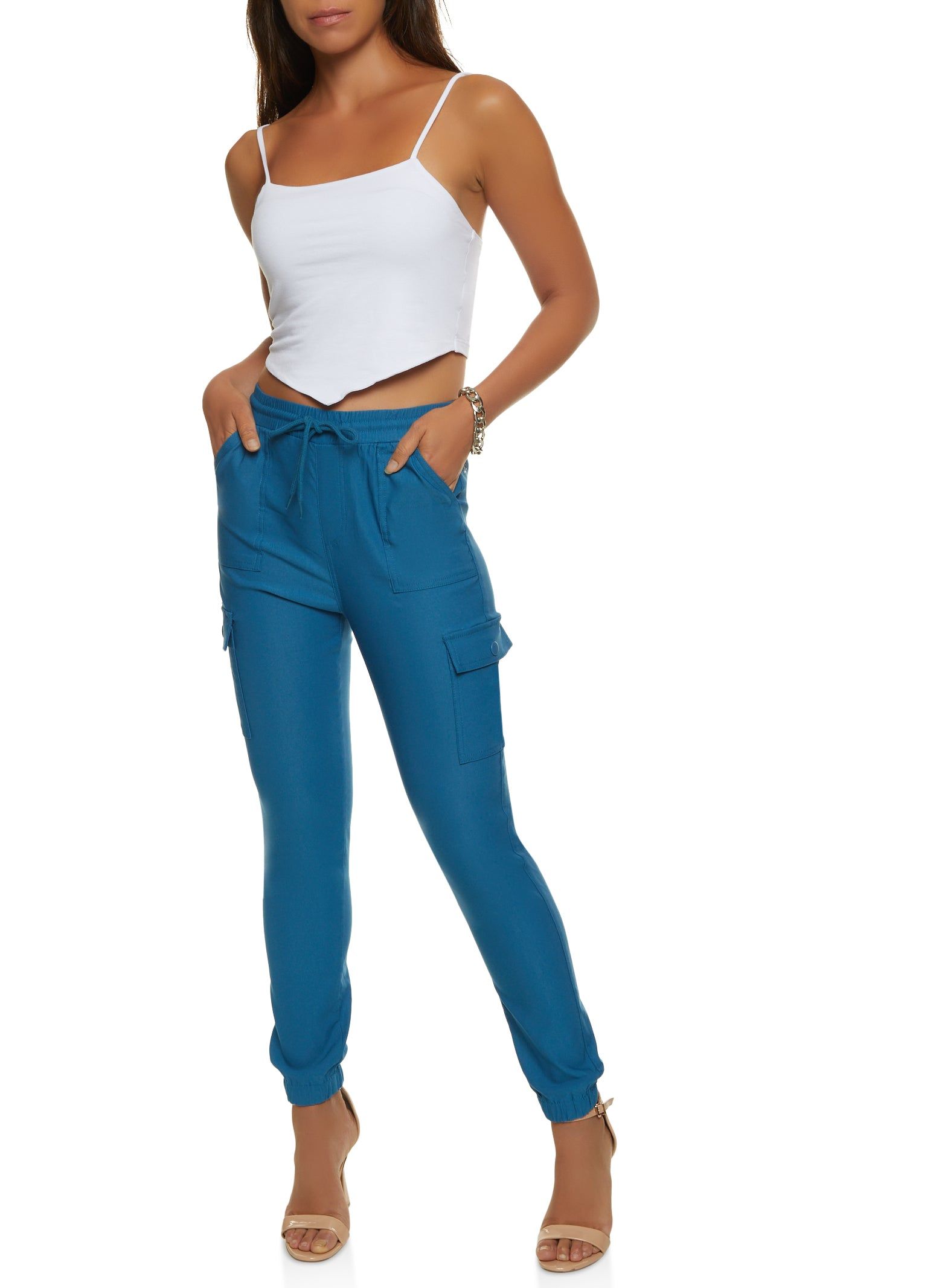 Hyperstretch Drawstring Cargo Joggers sold by Rainbow product image thumbnail 2