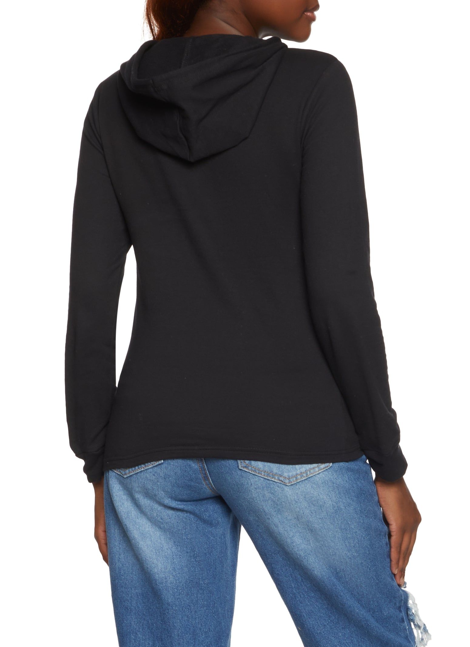 Solid Fleece Pullover Hoodie sold by Rainbow product image thumbnail 2