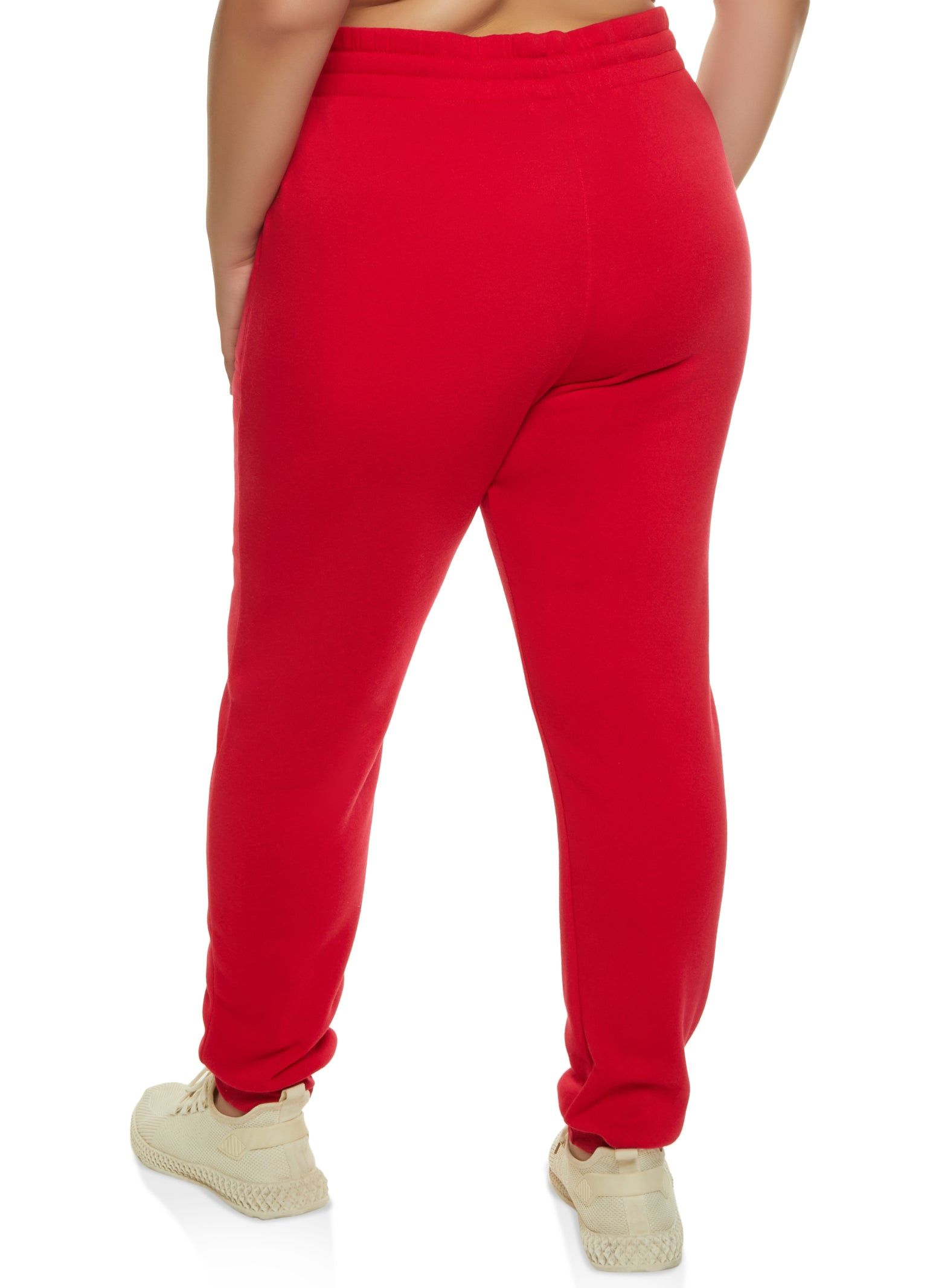Plus Size Solid Fleece Joggers sold by Rainbow product image thumbnail 2