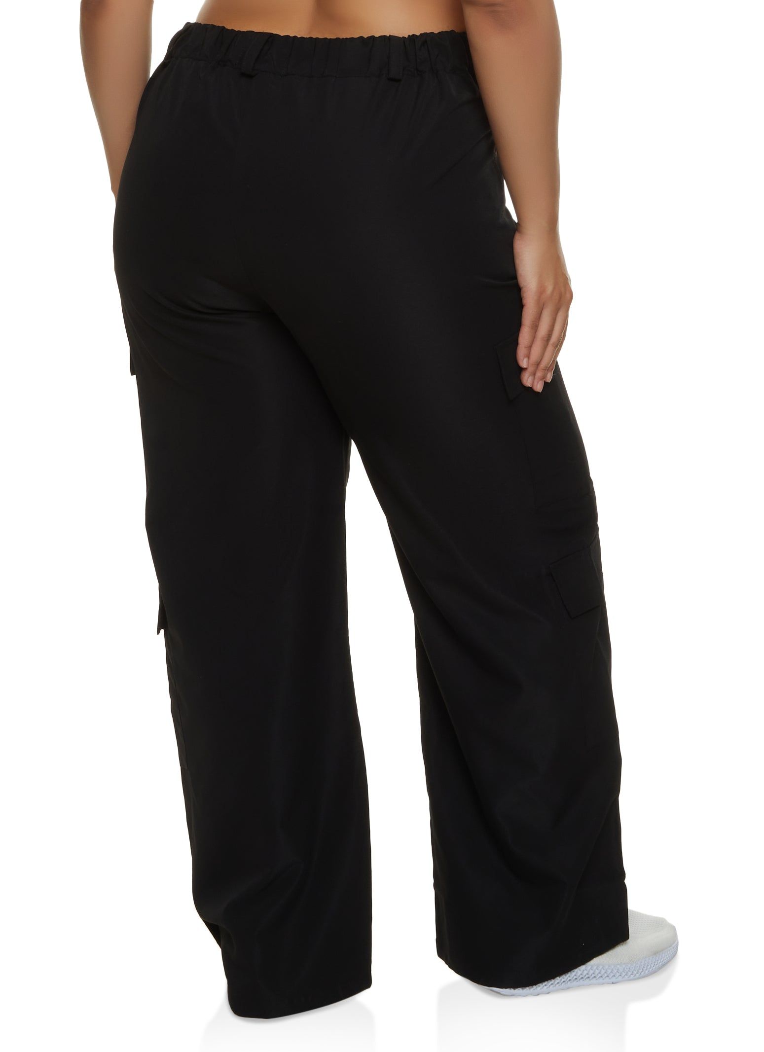 Plus Size Poplin Wide Leg Cargo Pants sold by Rainbow product image thumbnail 3