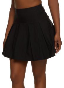 High Waisted Pleated Mini Skirt sold by Rainbow