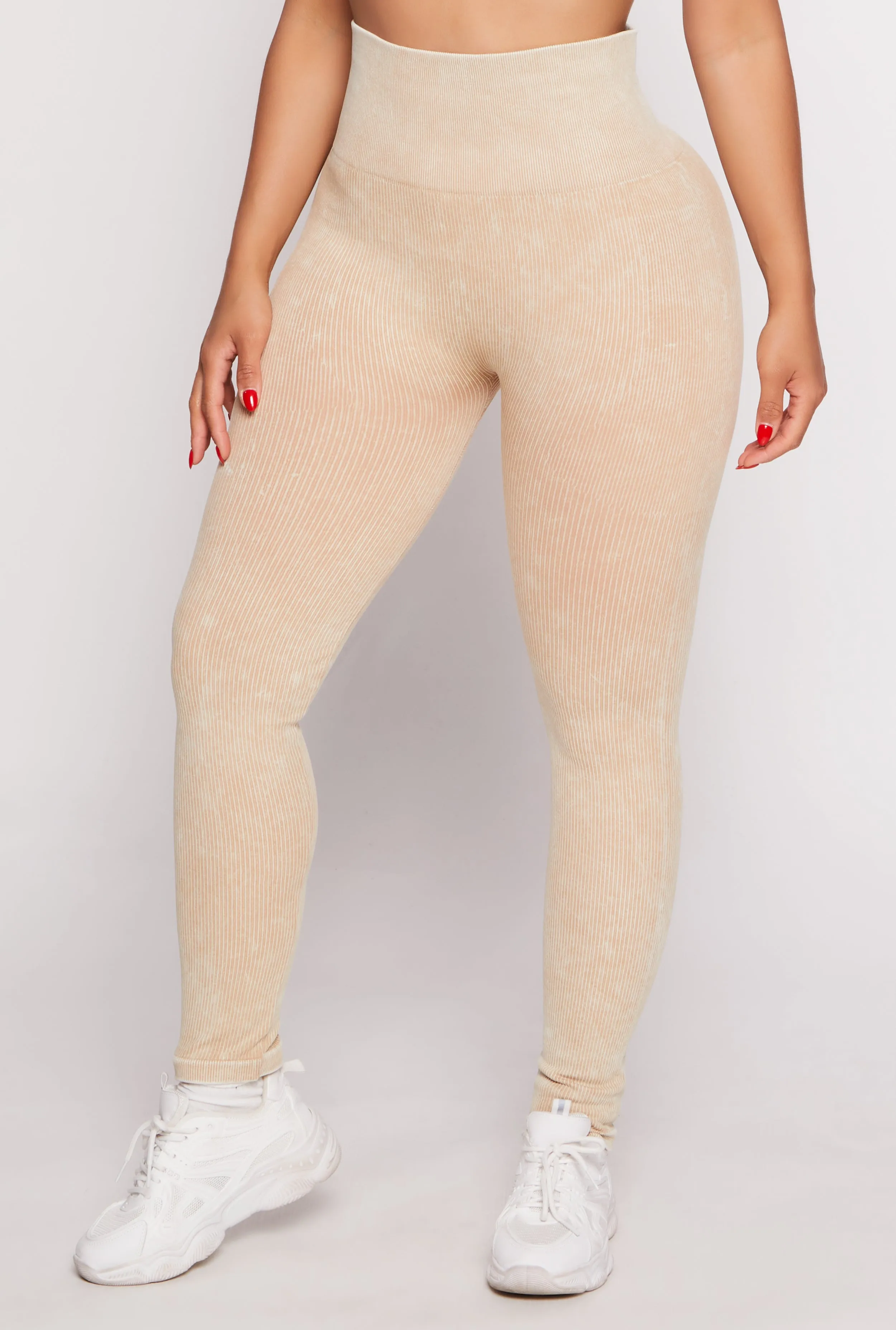 Daisy Seamless Ribbed High Waisted Leggings sold by Rainbow product image thumbnail 2