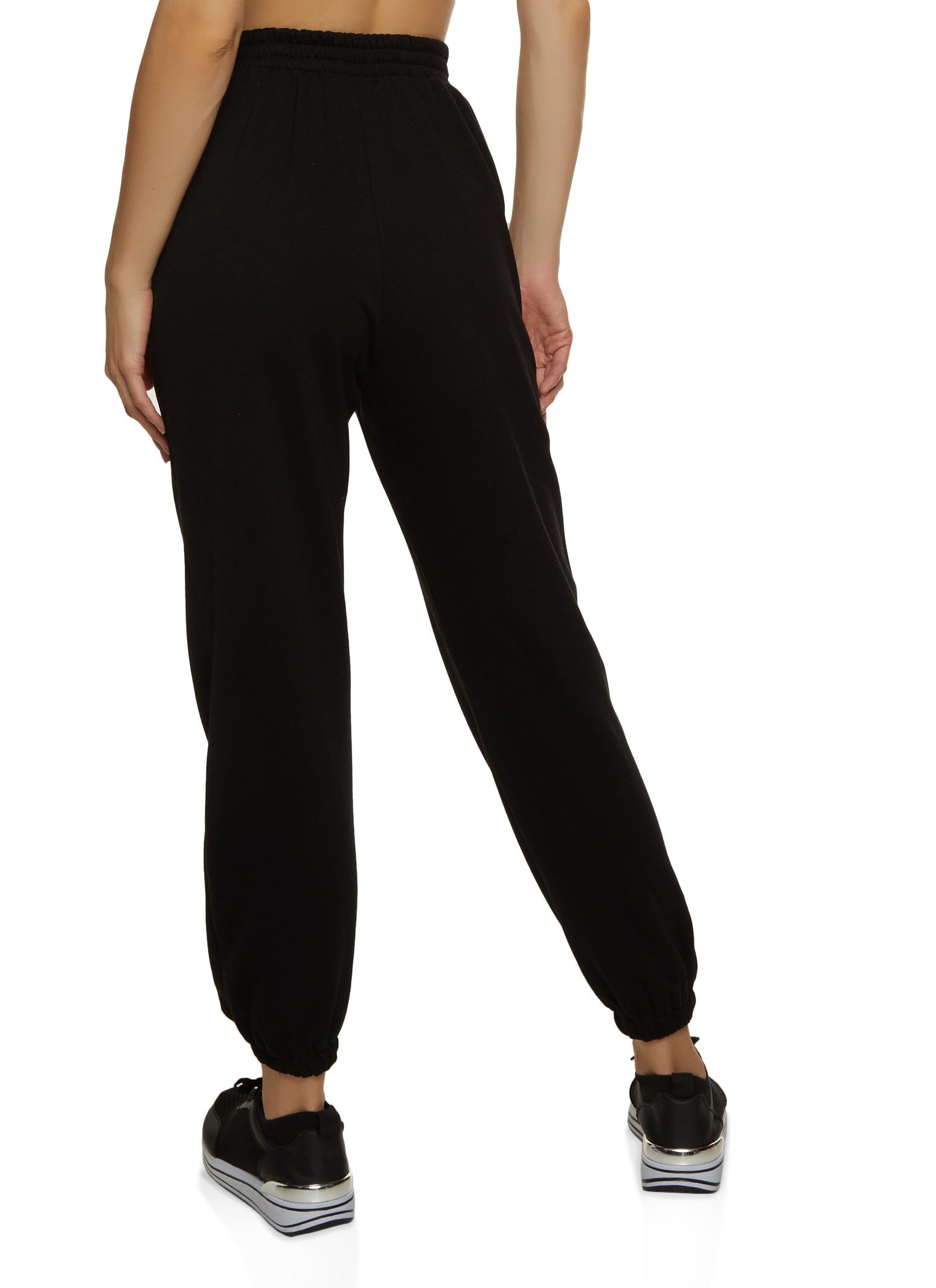 Solid High Waist Joggers sold by Rainbow product image thumbnail 2