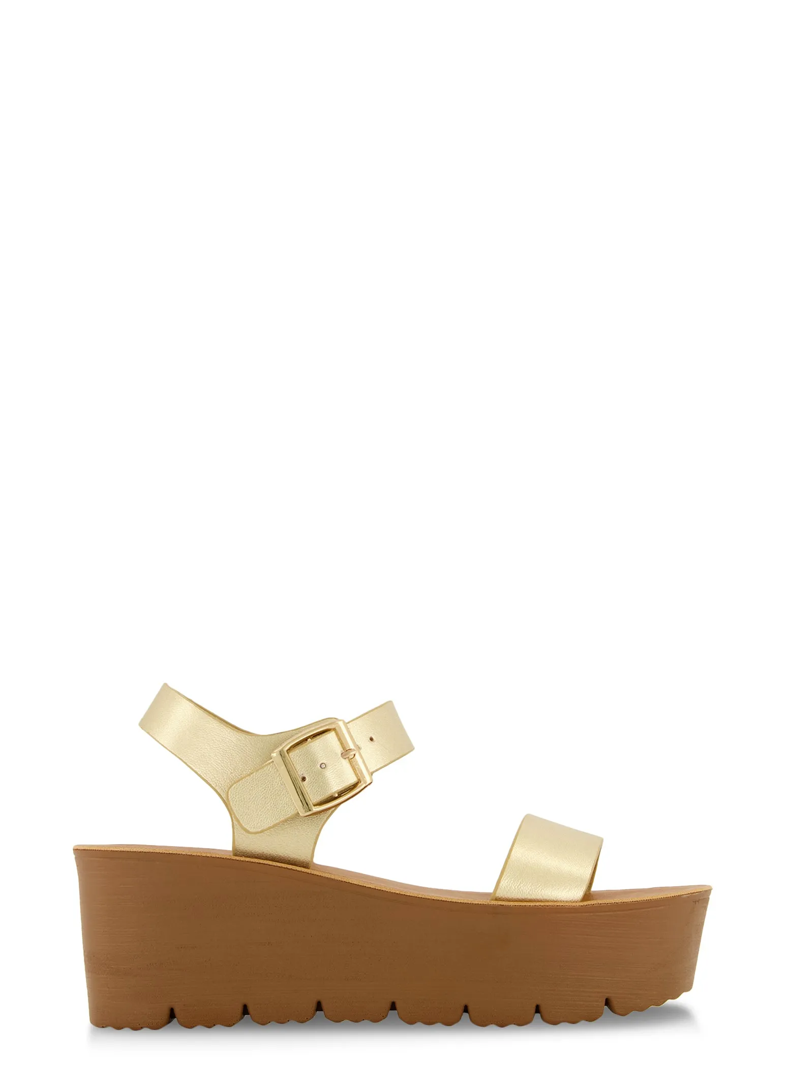 Ankle Strap Platform Wedge Sandals sold by Rainbow product image thumbnail 2