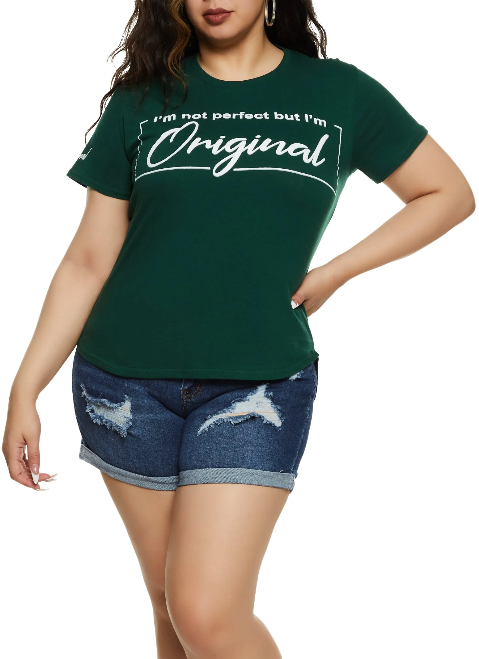 Plus Size Not Perfect But Im Original Graphic Tee sold by Rainbow product image thumbnail 2
