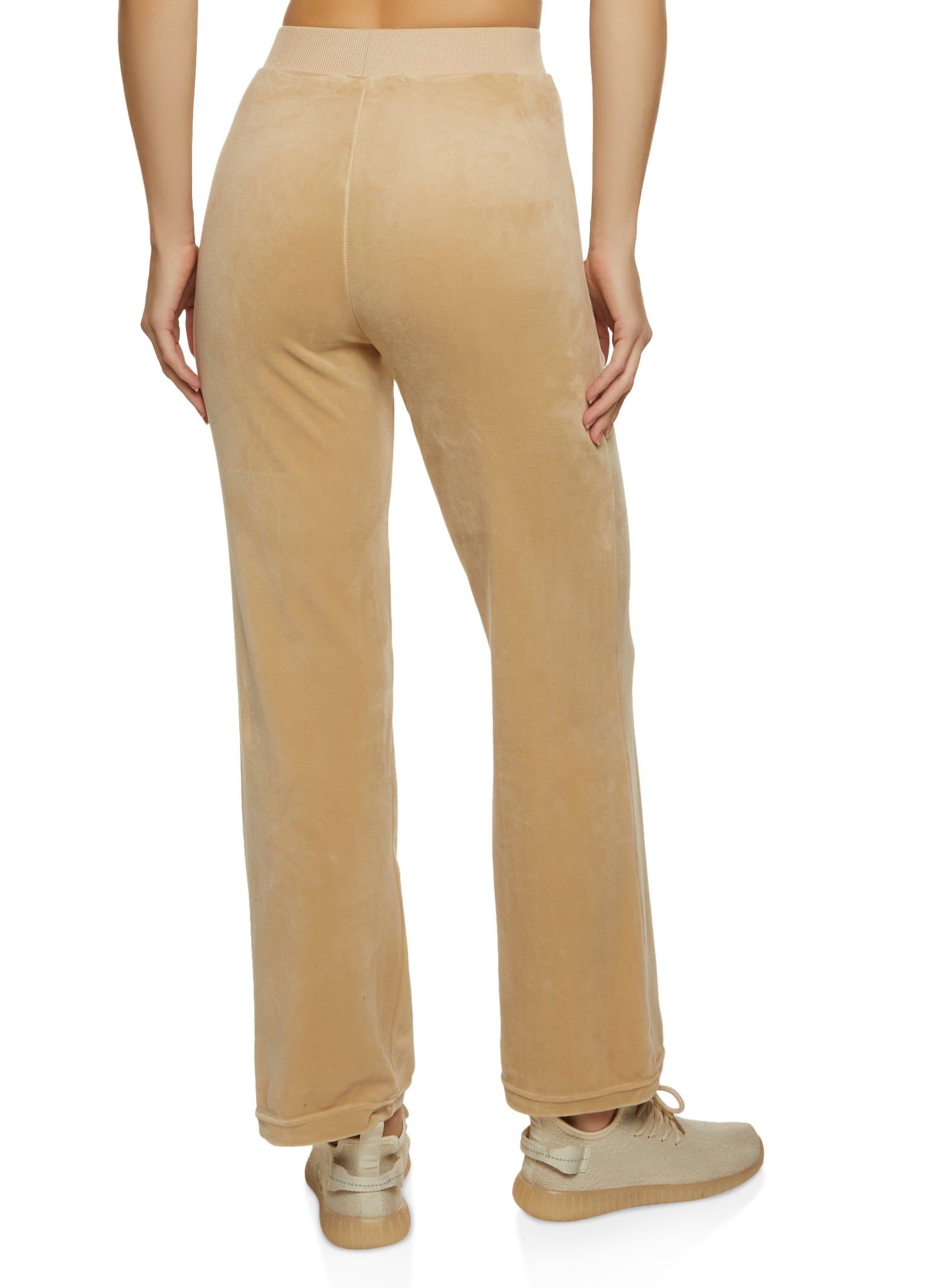 Velour High Waist Wide Leg Sweatpants sold by Rainbow product image thumbnail 2