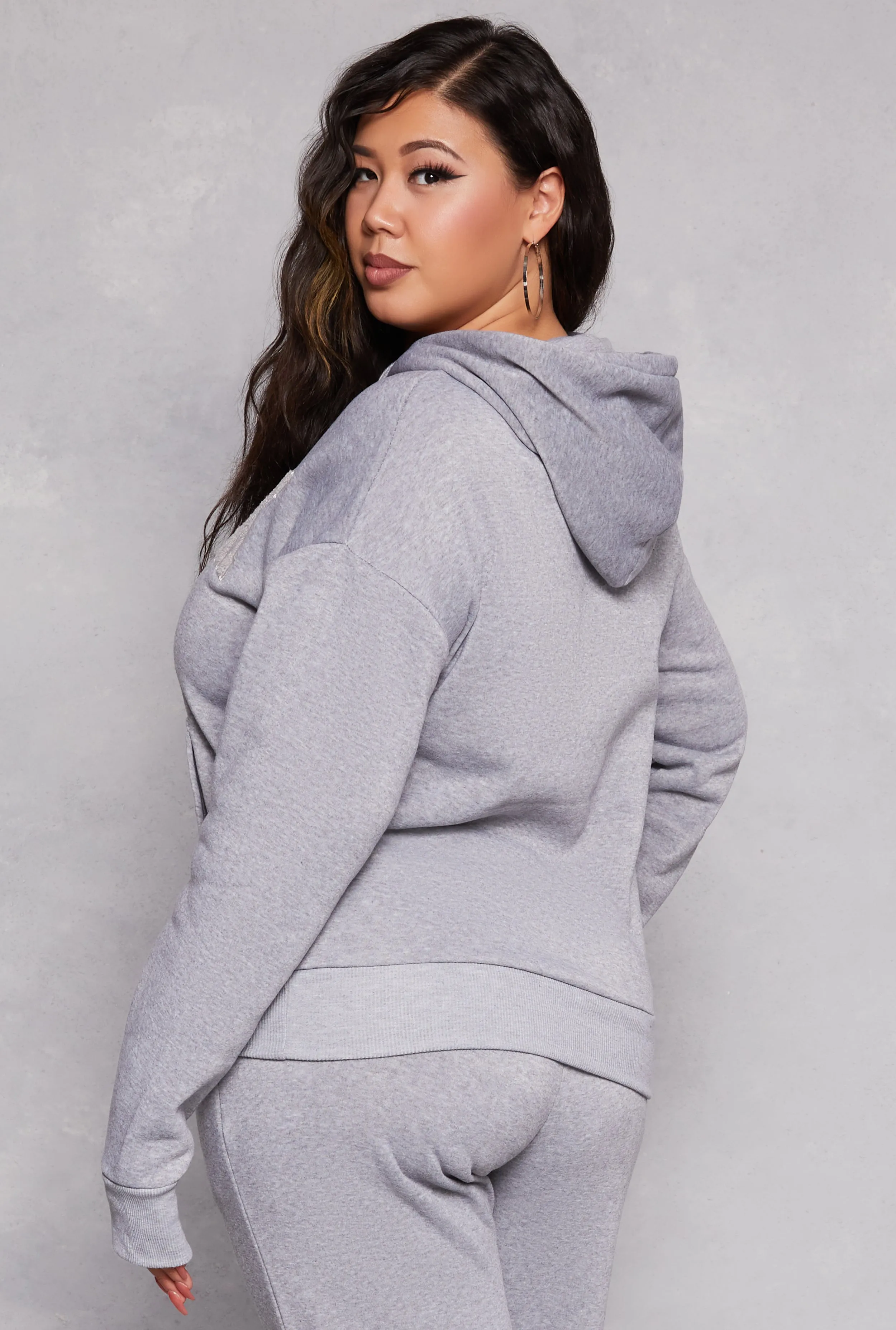 Plus Size New York Chenille Graphic Pullover Hoodie sold by Rainbow product image thumbnail 3