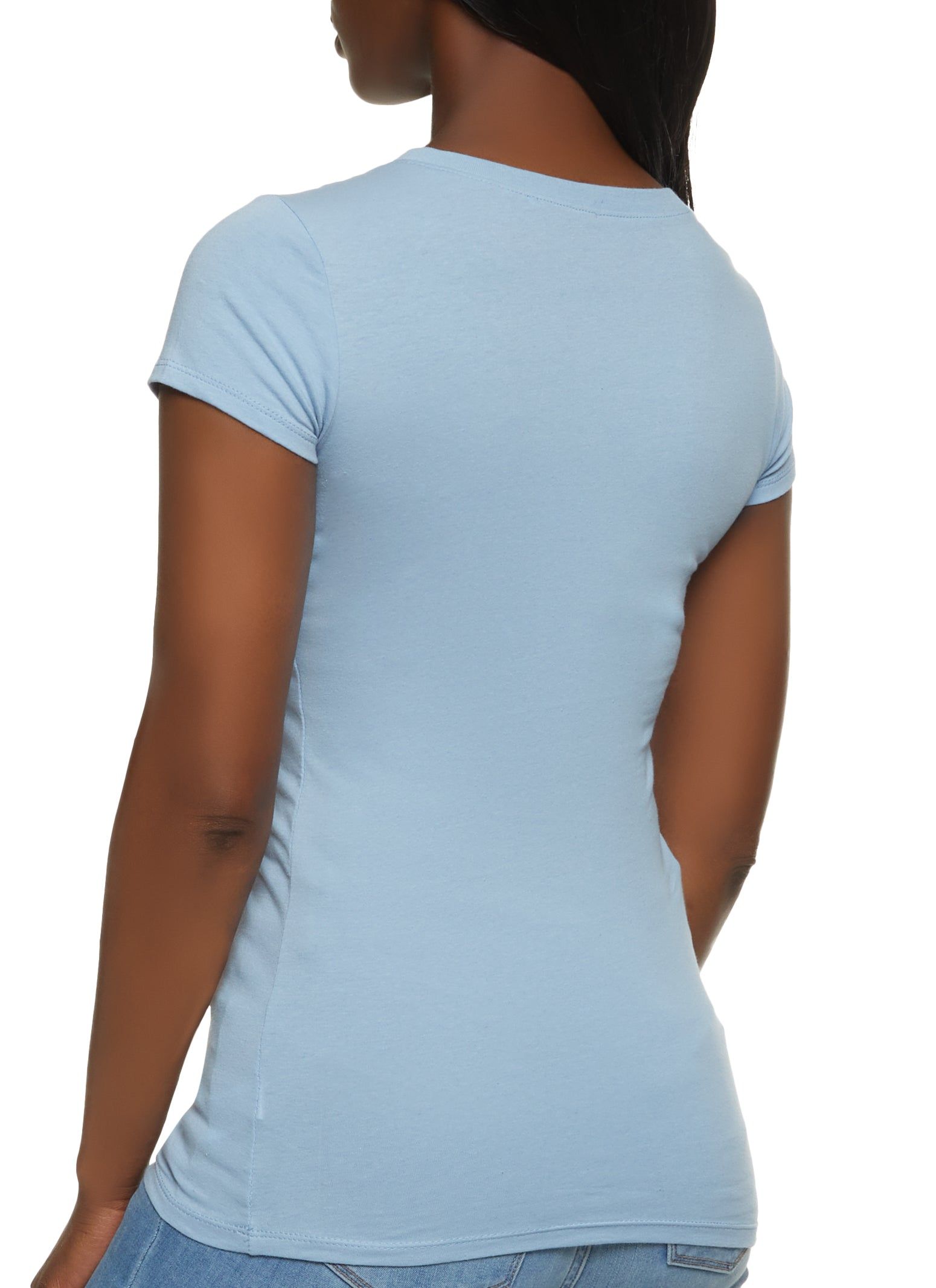 Basic Scoop Neck Tee sold by Rainbow product image thumbnail 2