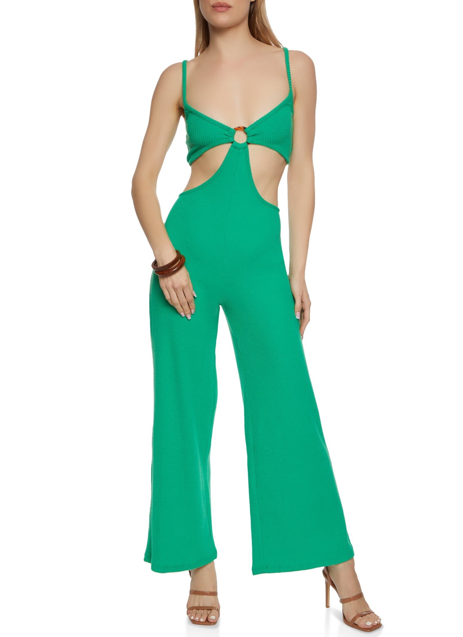 Solid Cut Out Jumpsuit sold by Rainbow product image thumbnail 2