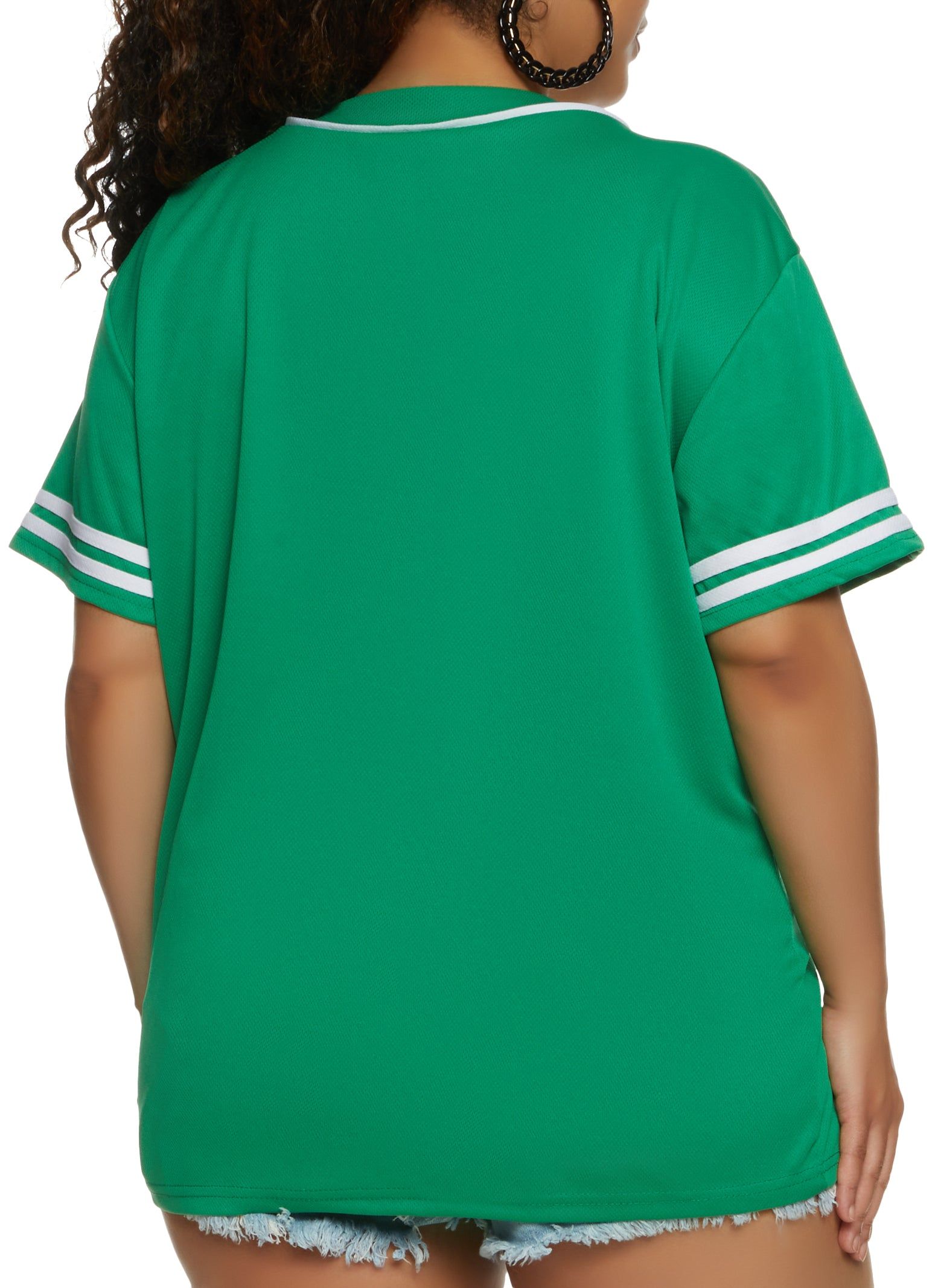 Plus Size NY Mesh Baseball Tee sold by Rainbow product image thumbnail 2