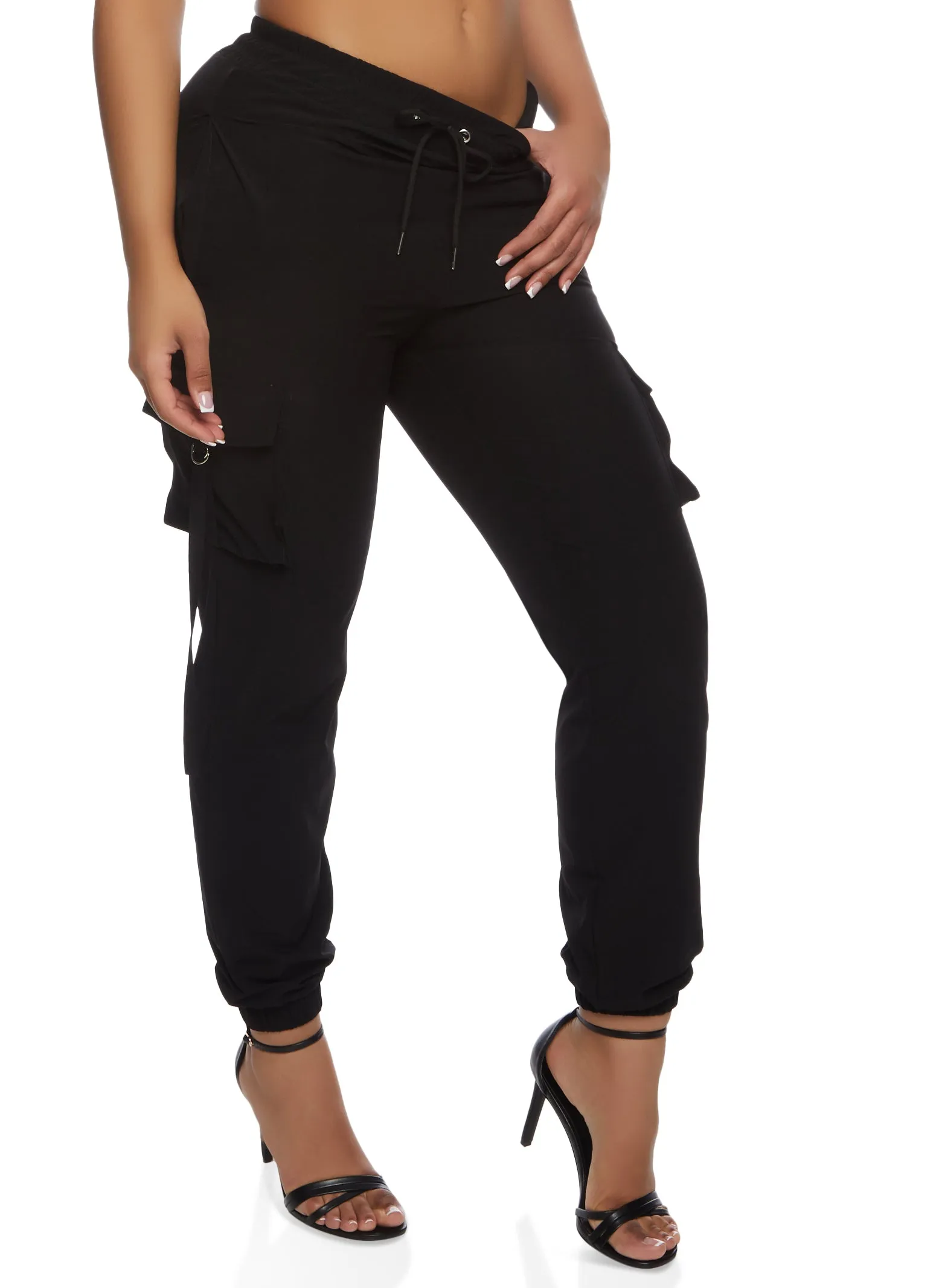 Drawstring Strappy Cargo Pocket Pants sold by Rainbow product image thumbnail 2