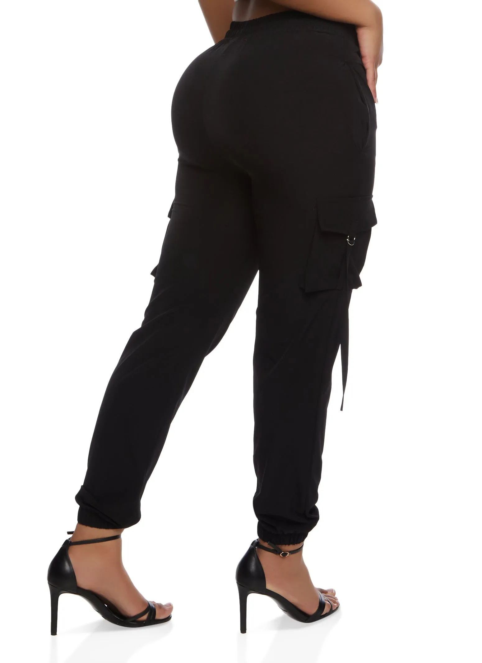 Drawstring Strappy Cargo Pocket Pants sold by Rainbow product image thumbnail 3