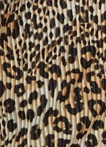 Plus Size Plisse Animal Print Button Front Shirt Dress sold by Rainbow