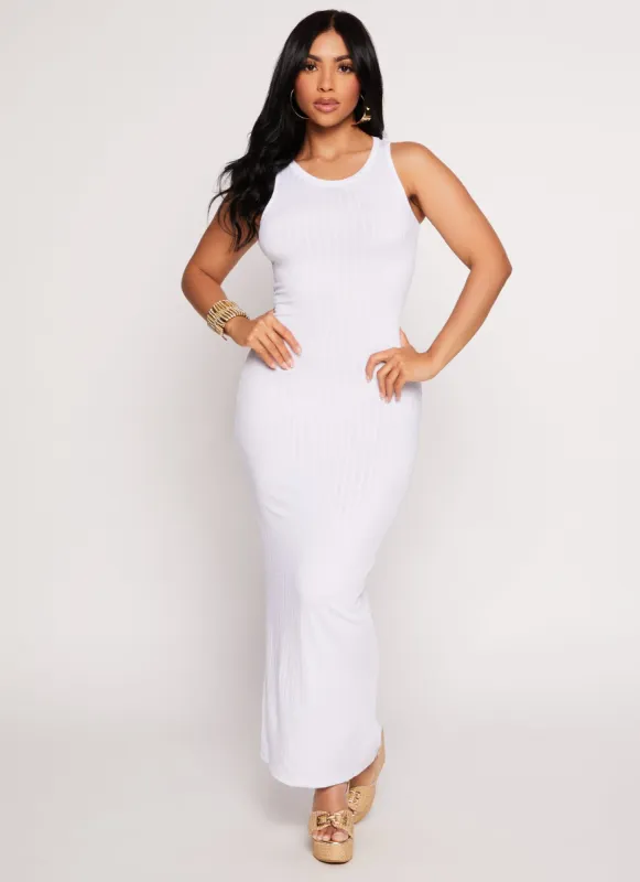 Daisy Ribbed Maxi Tank Dress sold by Rainbow