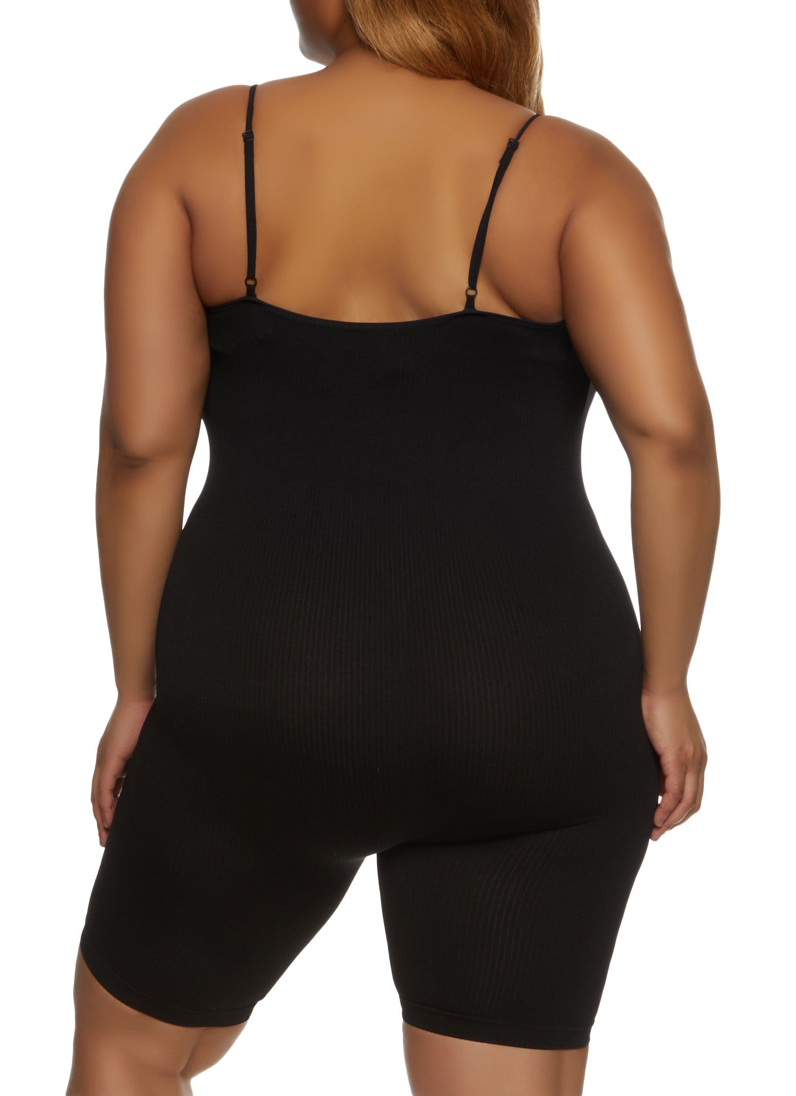 Plus Size Scoop Neck Cami Romper sold by Rainbow product image thumbnail 2
