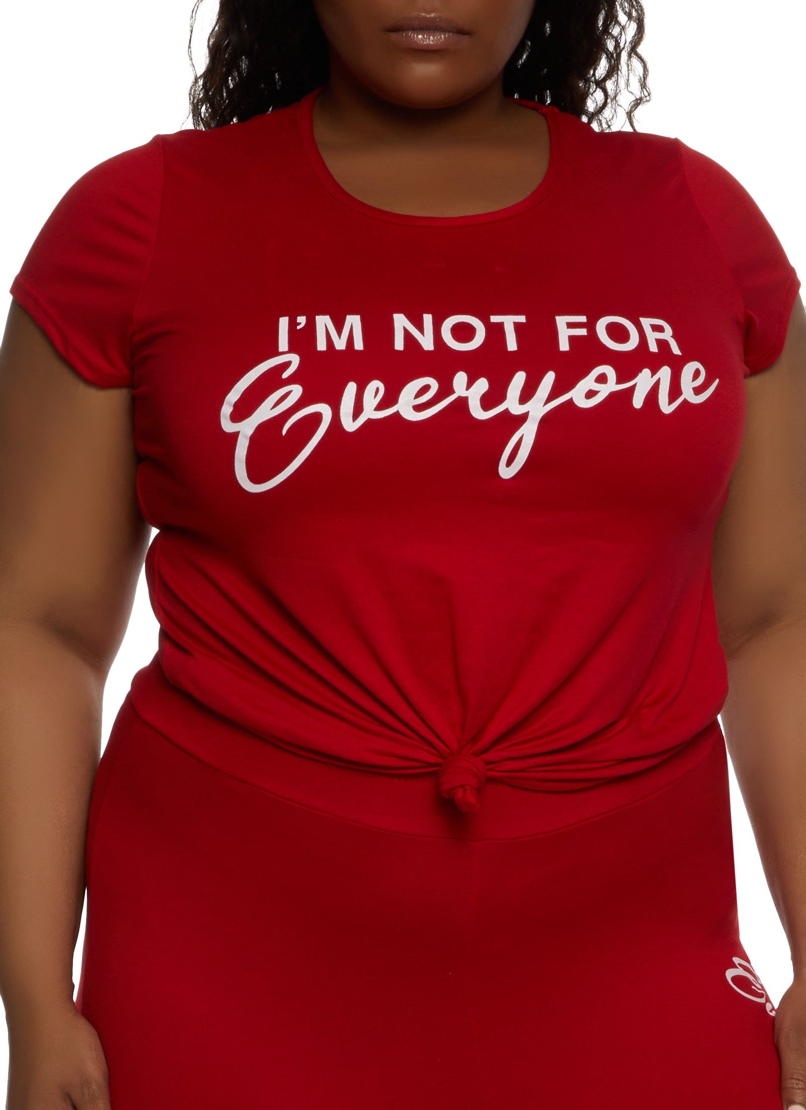 Plus Size Im Not For Everyone Tee sold by Rainbow