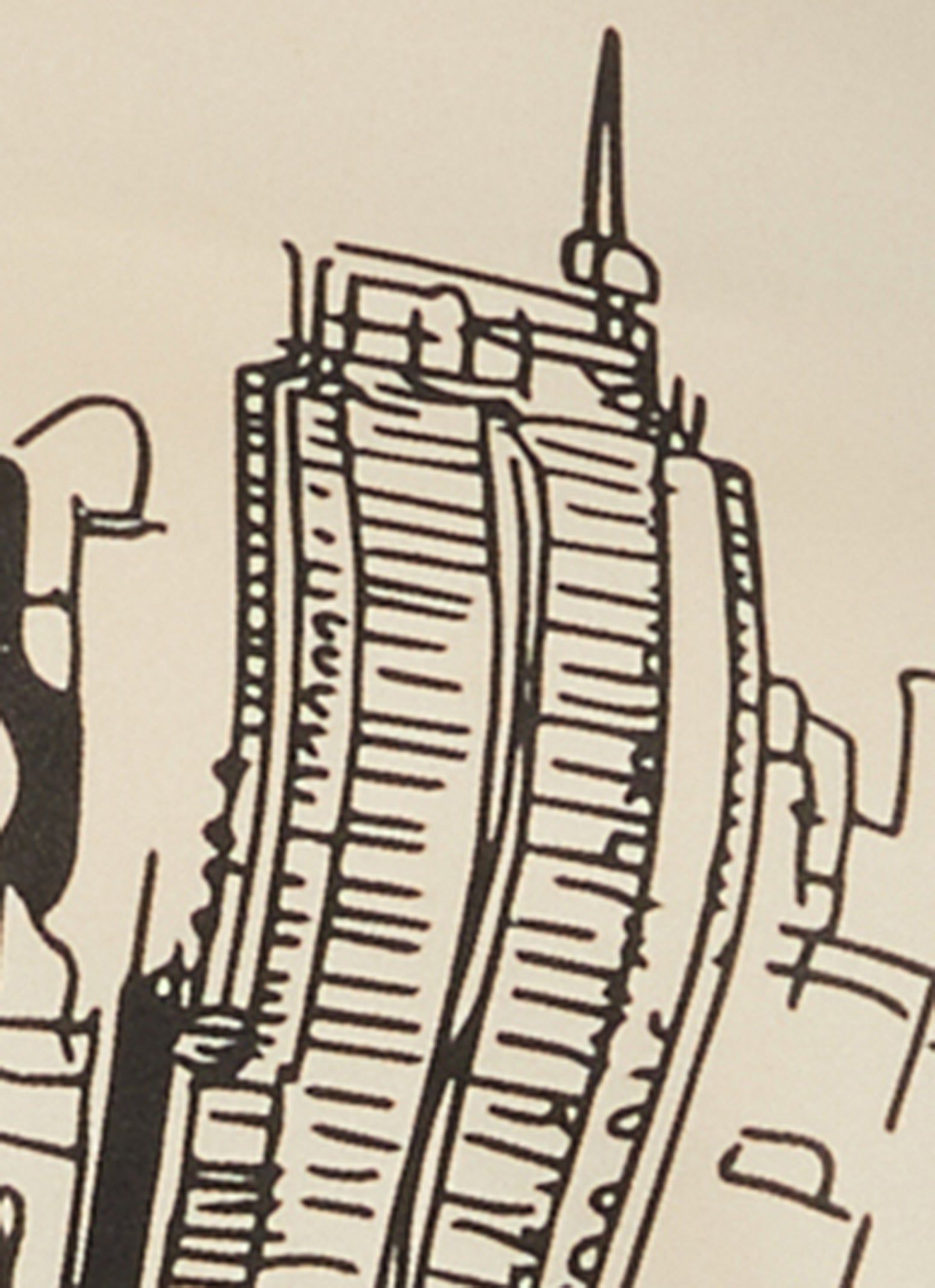 Plus Size Faux Leather Fringe Skyline Graphic Top sold by Rainbow product image thumbnail 3