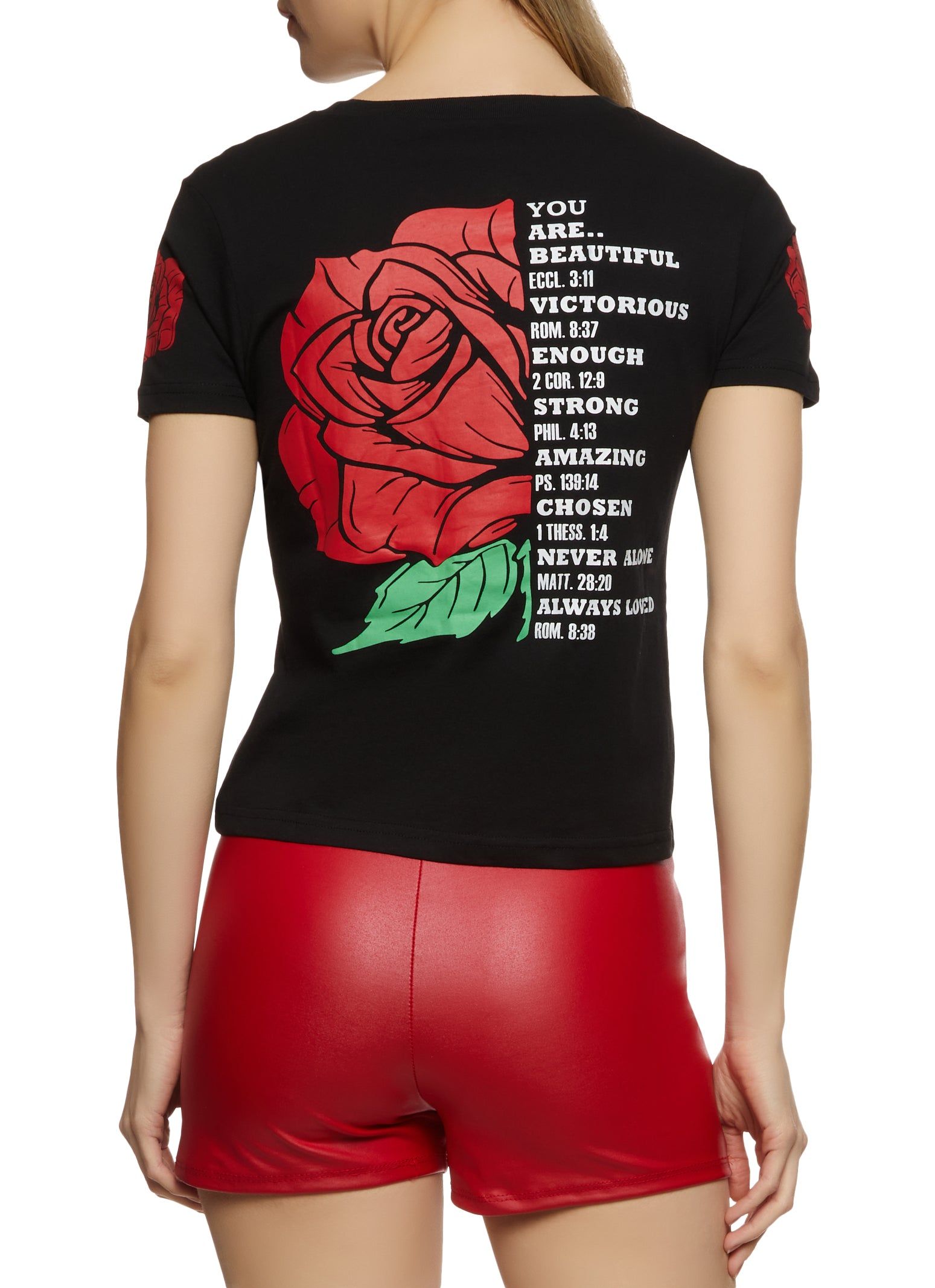 Rose Graphic T Shirt sold by Rainbow product image thumbnail 2