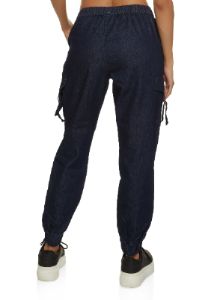 Almost Famous Denim Cargo Pocket Joggers sold by Rainbow