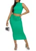 Textured Knit Mock Neck Cropped Tank Top sold by Rainbow