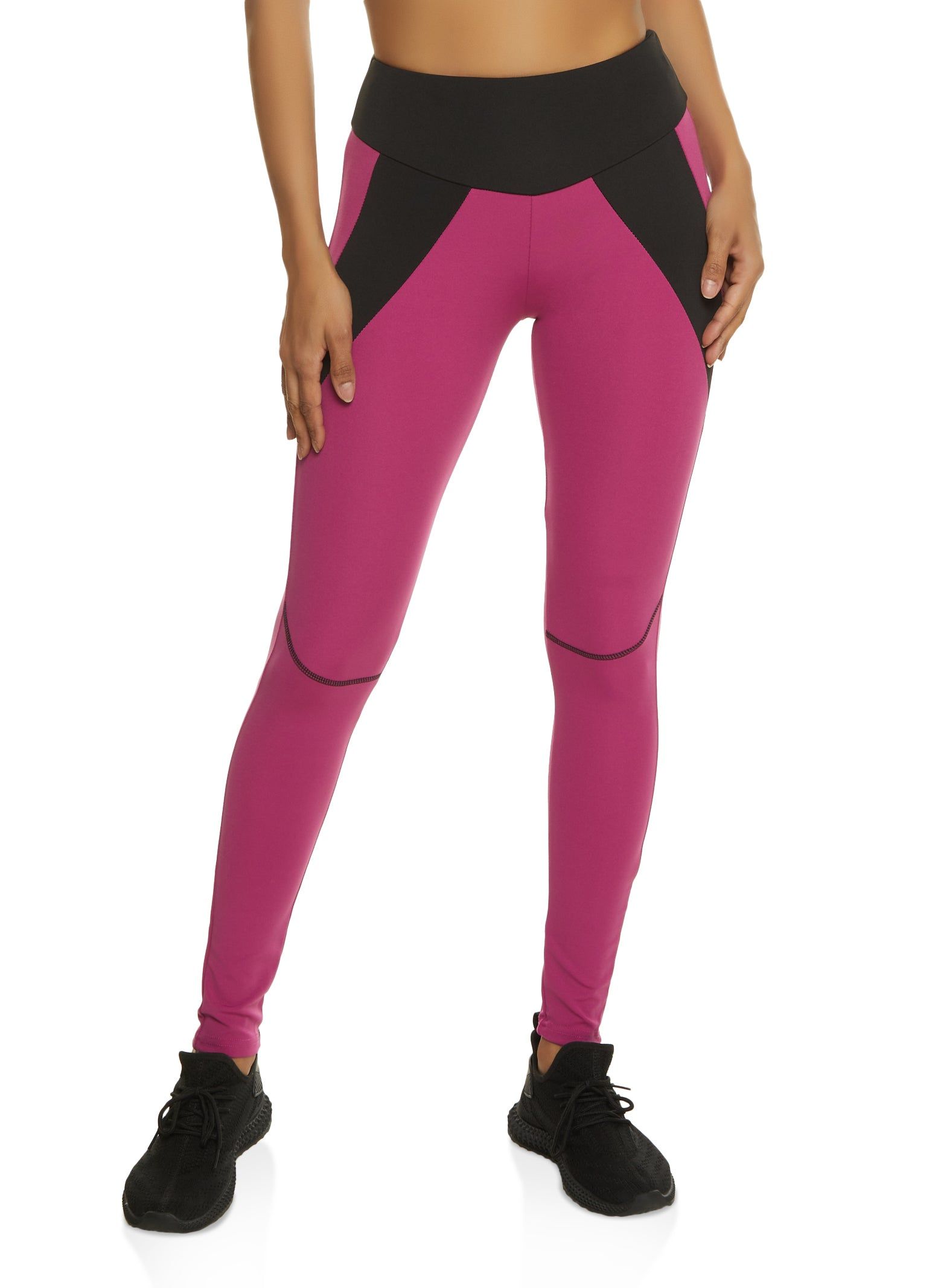 Color Block Detail Leggings sold by Rainbow