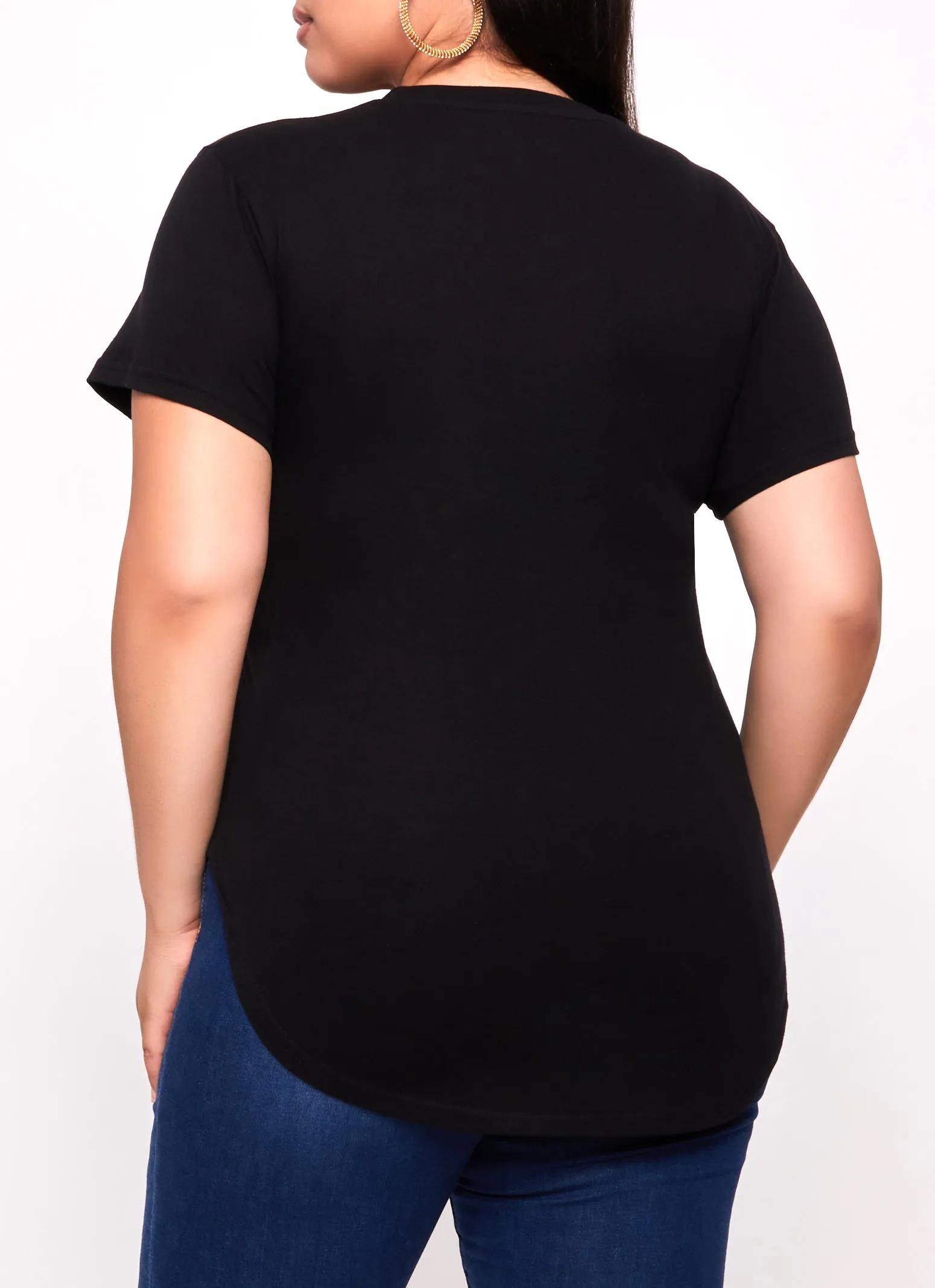 Plus Size Melanin Graphic High Low Tee sold by Rainbow product image thumbnail 3
