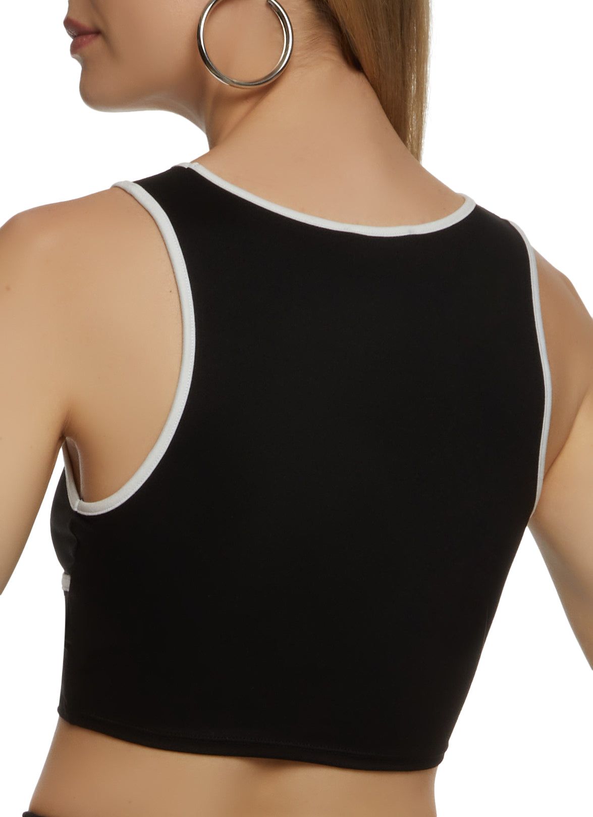 Activewear Contrast Trim Cropped Tank Top sold by Rainbow product image thumbnail 3