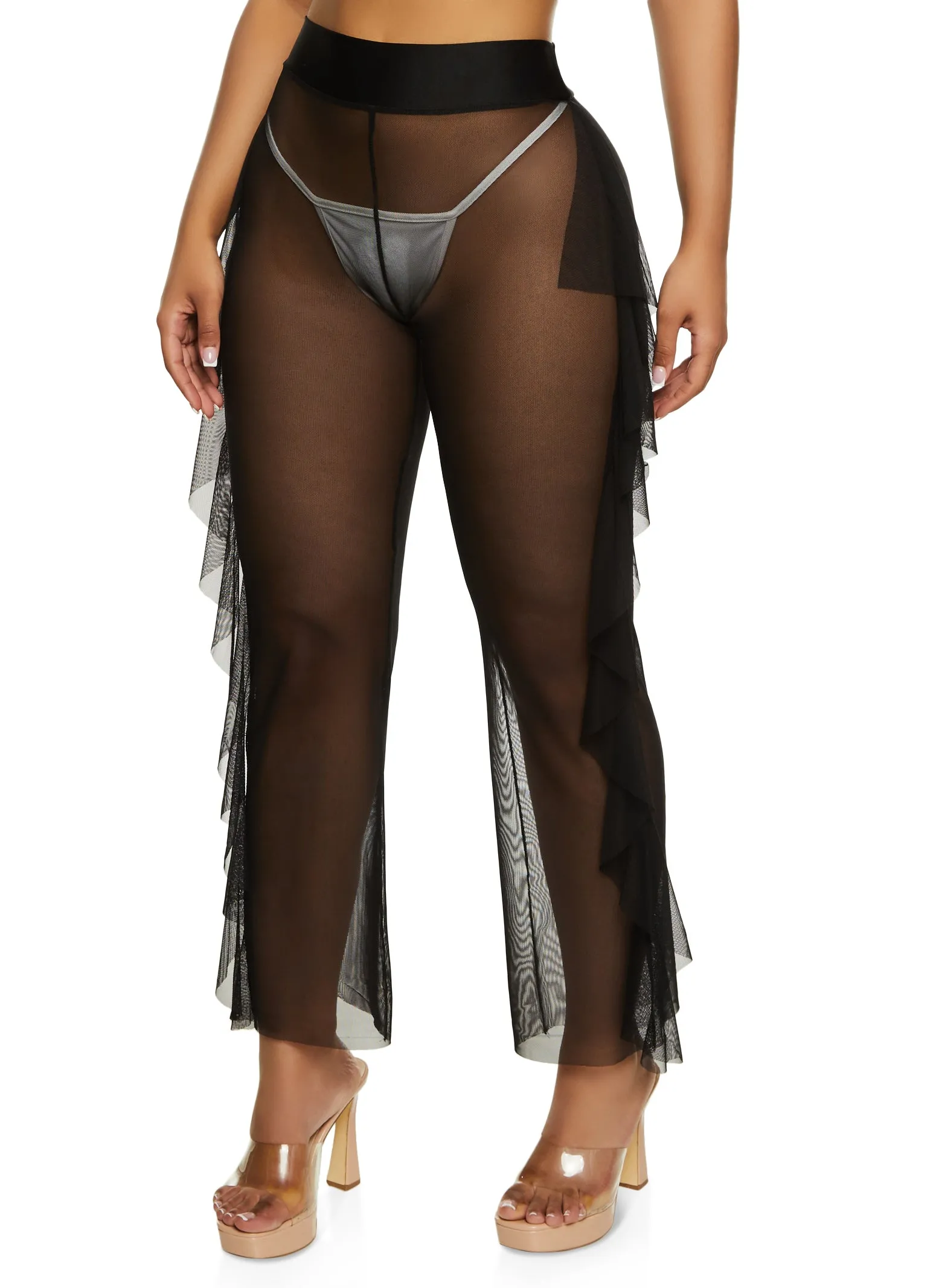 Sheer Mesh Cover Up Pants sold by Rainbow product image thumbnail 2