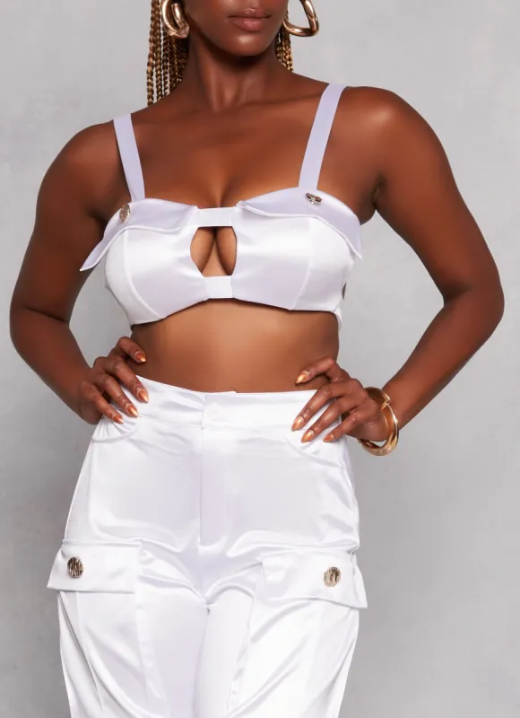Keyhole Front Bustier Top sold by Rainbow