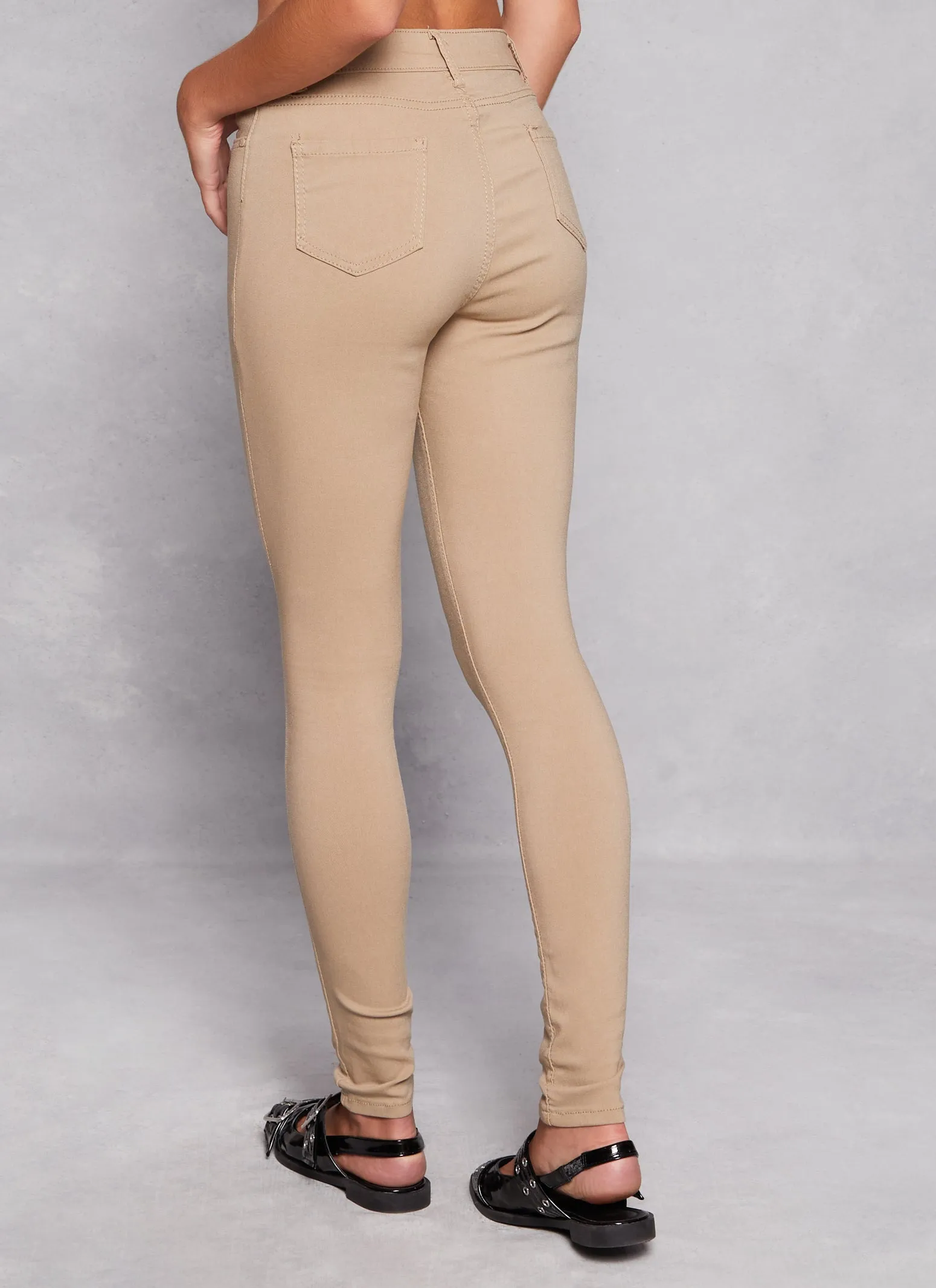 Solid Stretch Skinny Leg Pants sold by Rainbow product image thumbnail 3