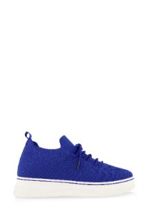 Textured Knit Lace Up Platform Sneakers sold by Rainbow
