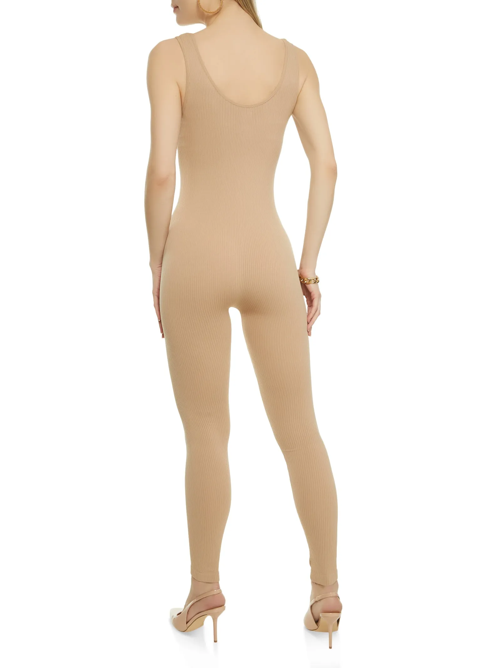 Seamless Ribbed Scoop Neck Catsuit sold by Rainbow product image thumbnail 2